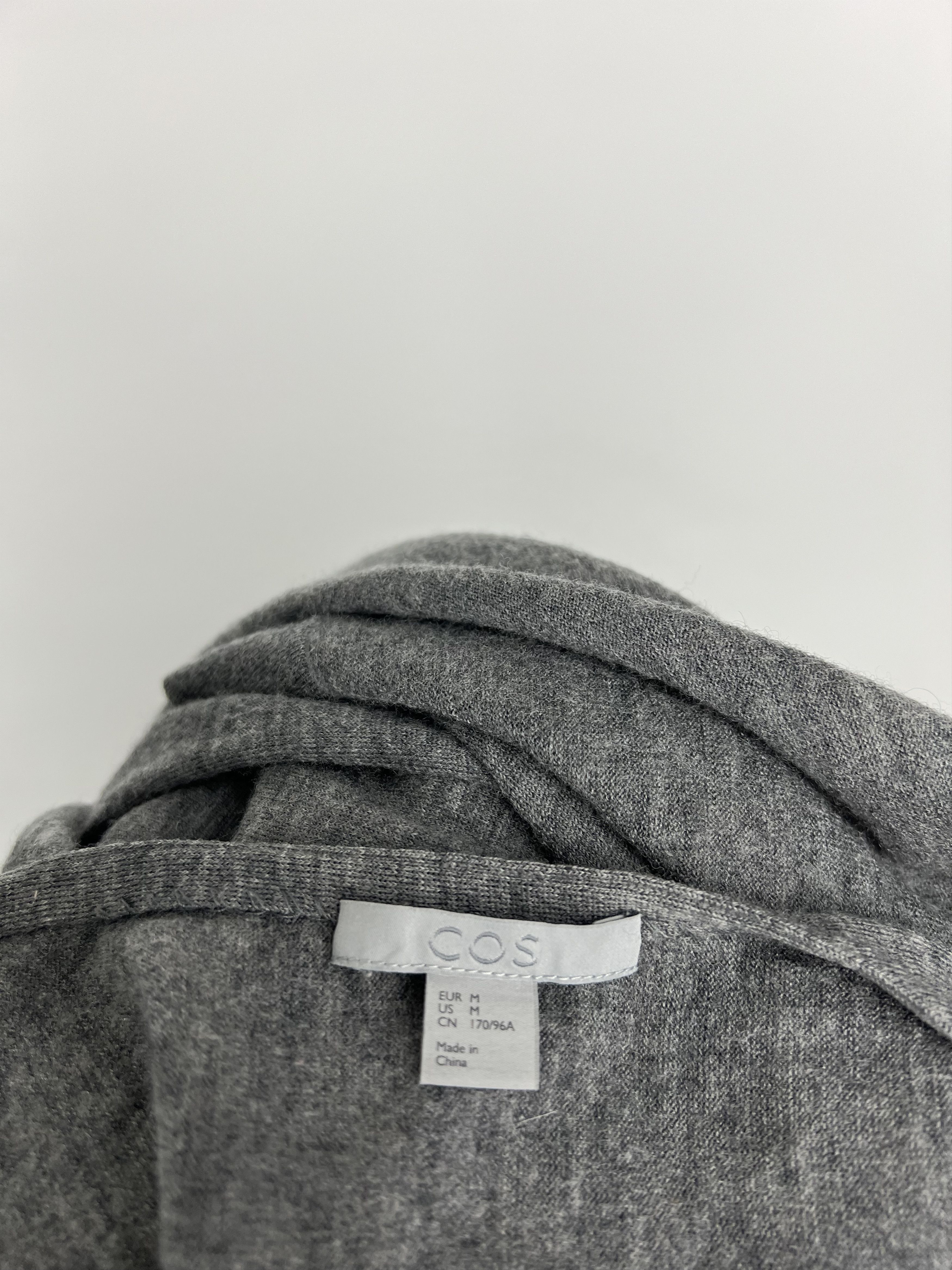 Cos COS Women's Gray 100% Merino Wool Cape Open Cardigan Size M Size M / US 6-8 / IT 42-44 - 8 Thumbnail