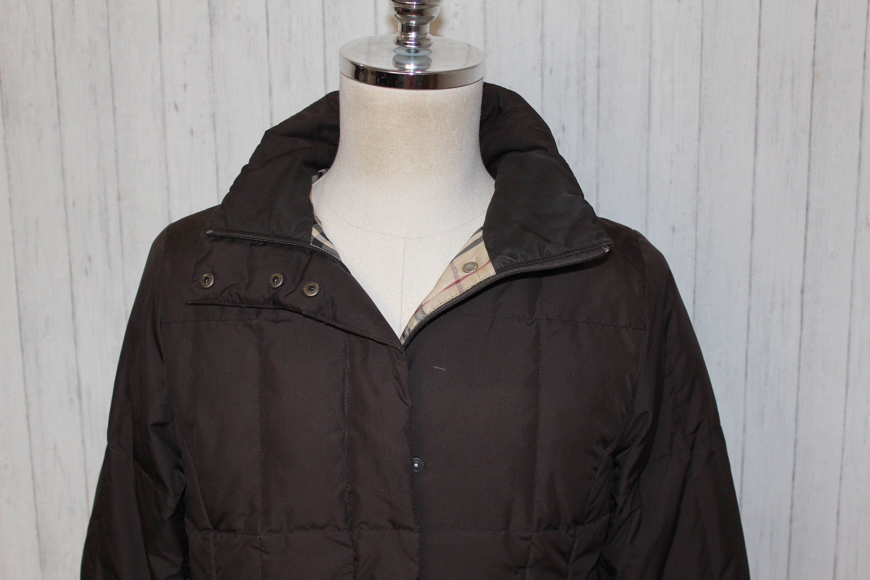 Burberry Burberry Brown Down Coat Jacket Size L Size L / US 10 / IT 46 - 6 Thumbnail