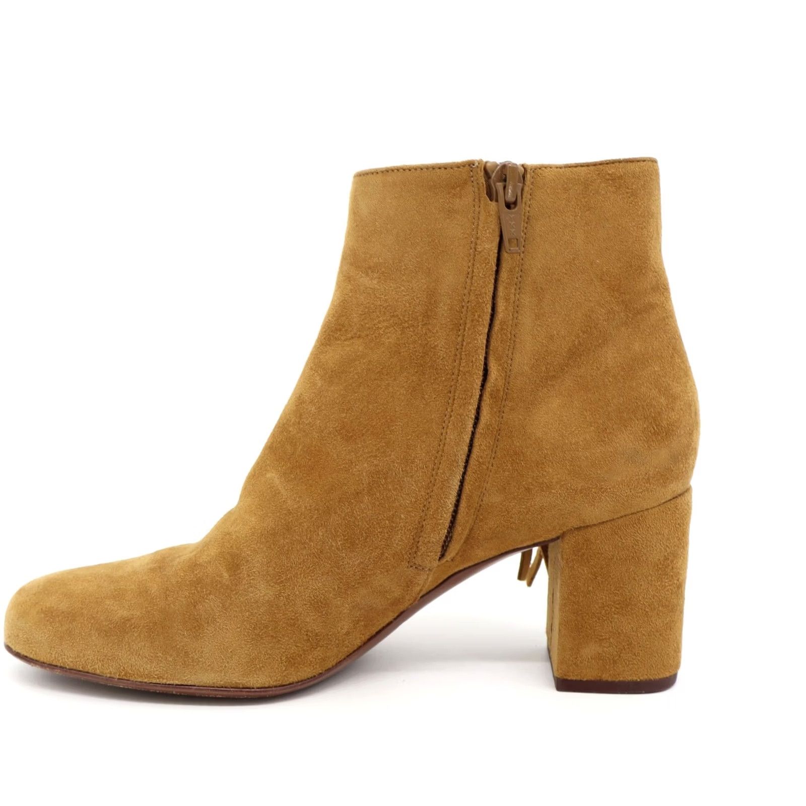 Yves Saint Laurent Yves Saint Laurent Tan Suede Fringe Zip Ankle Boots Sz 6 Womens Leather Lining 2.5" Heel Italy Bootie Size US 5.5 / IT 35.5 - 5 Thumbnail