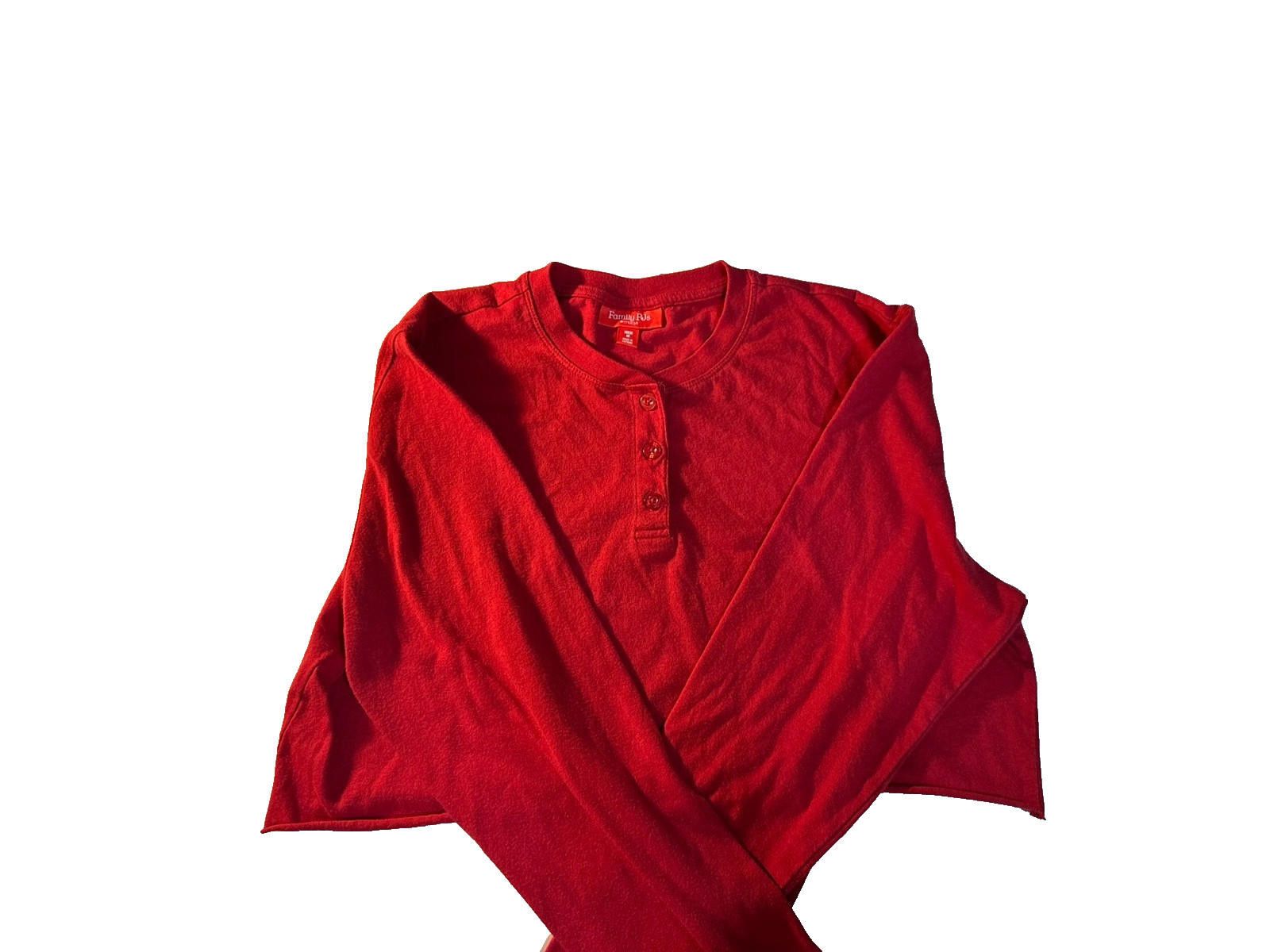 Macys Crimson Crop Henley Women’s Soft Cotton Long Sleeve Tee Size M / US 6-8 / IT 42-44 - 8 Thumbnail