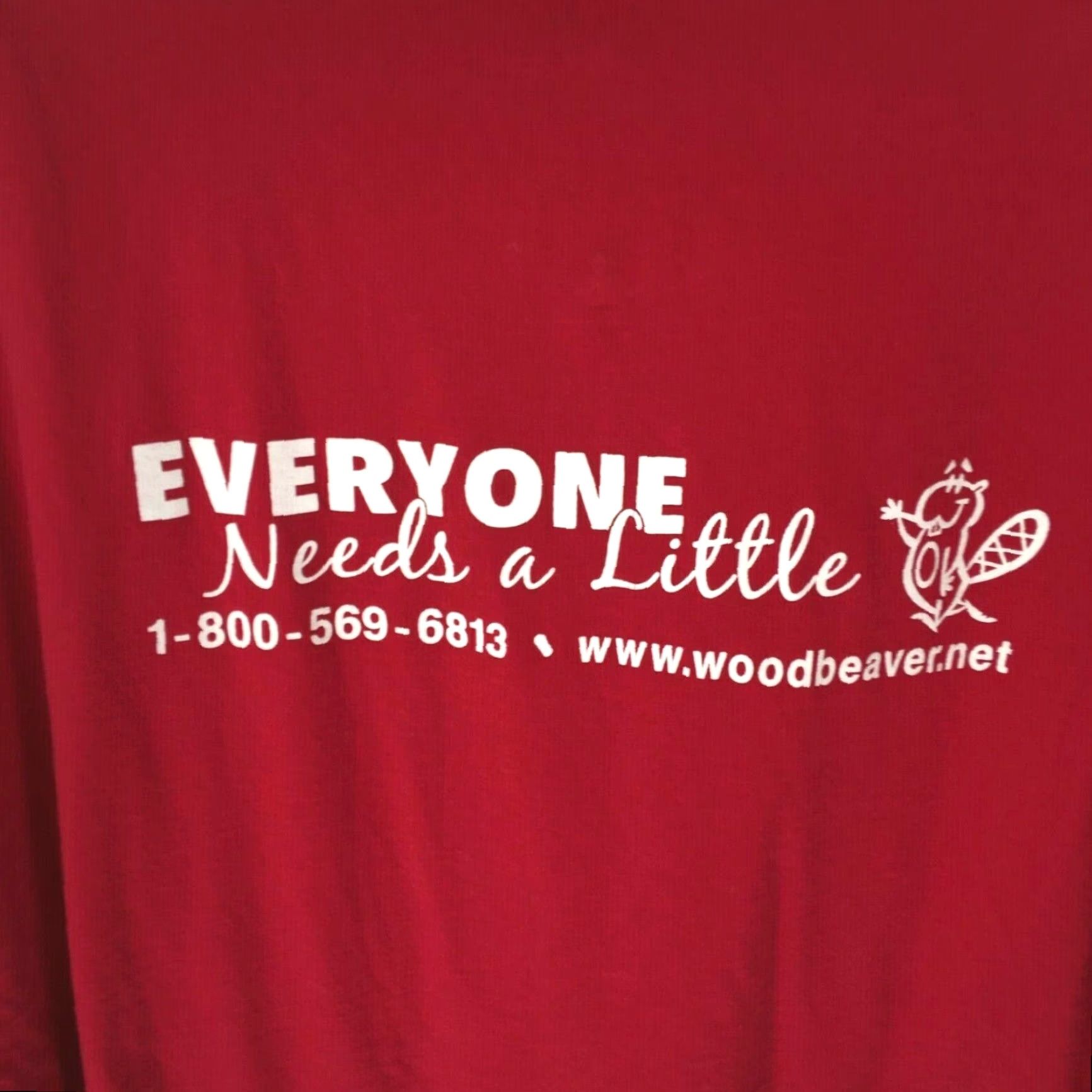 Hanes Hanes Men's Tagless Beaver "Everyone Needs A Little Beaver" Red T-Shirt Big & Tall 3XLT Regular Fit Short Sleeve Crew Neck Size US XXL / EU 58 / 5 - 3 Thumbnail