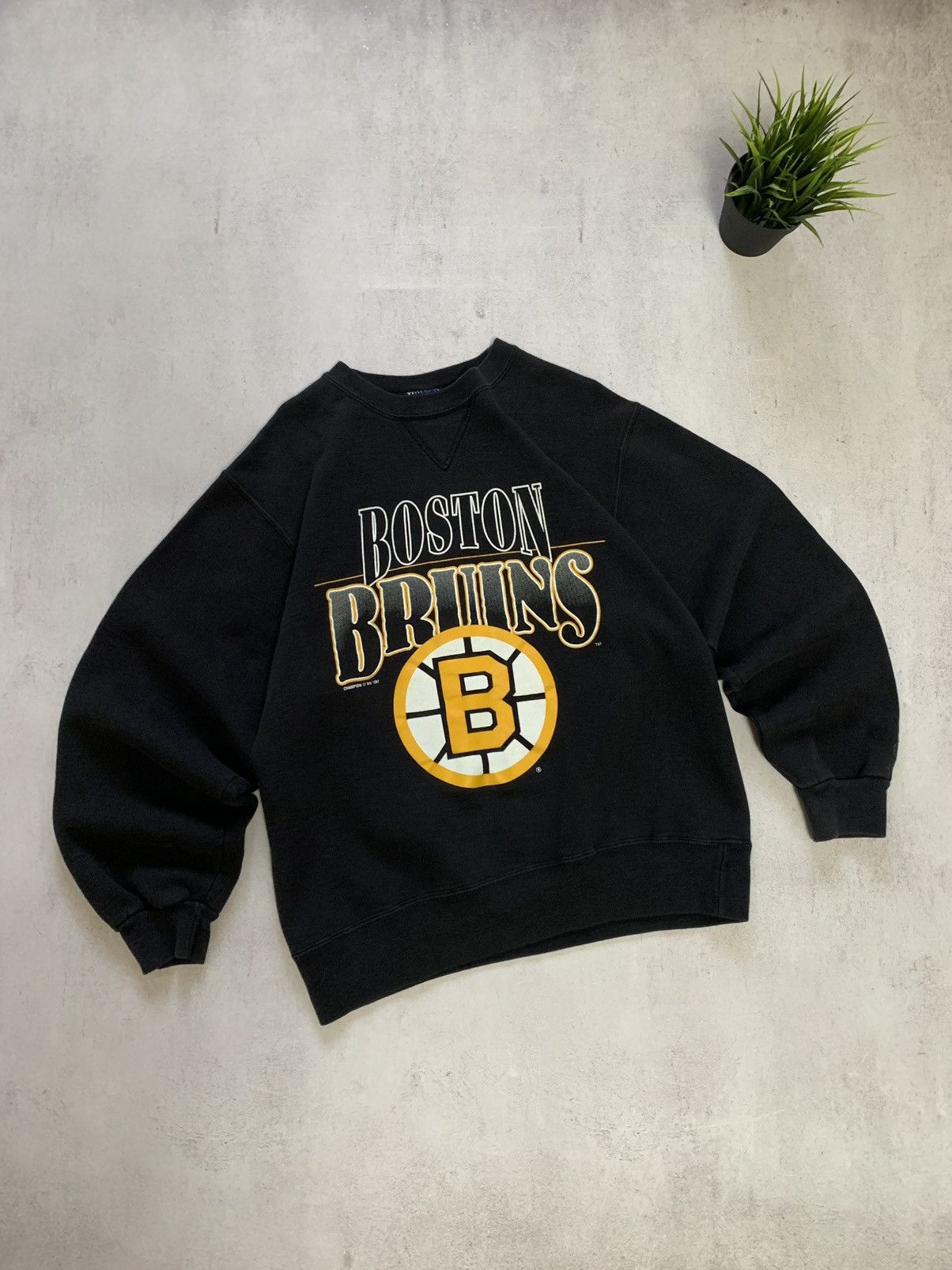 Champion × Vintage Vintage Champion Boston Bruins Sweatshirt 1992 Big Logo Y2K Size US L / EU 52-54 / 3 - 1 Thumbnail