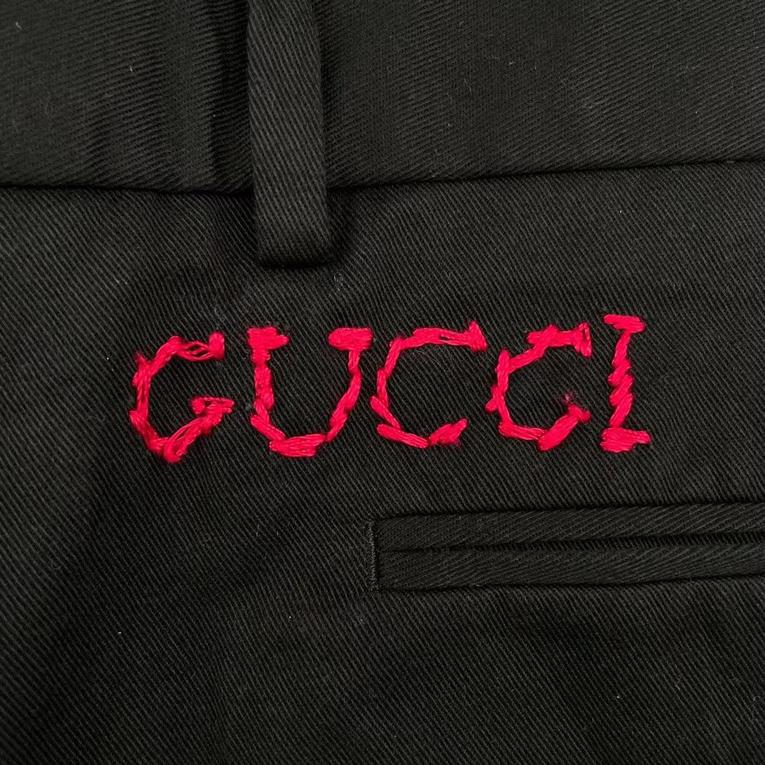 Gucci Gucci embroidered letter trousers Size US 34 / EU 50 - 3 Thumbnail