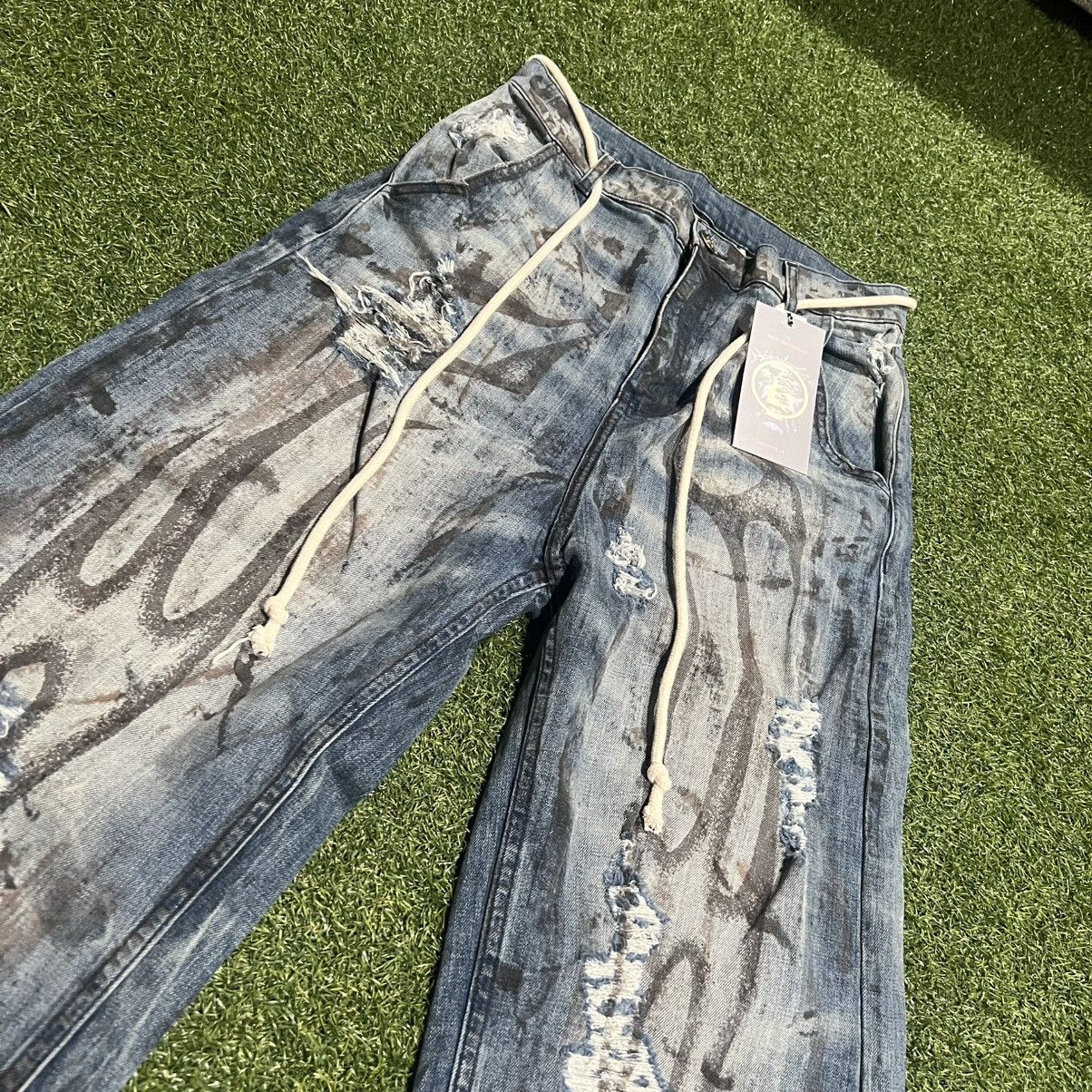 HELLSTAR Hellstar Blue Ripped Jeans Size Small (30-32) | Grailed
