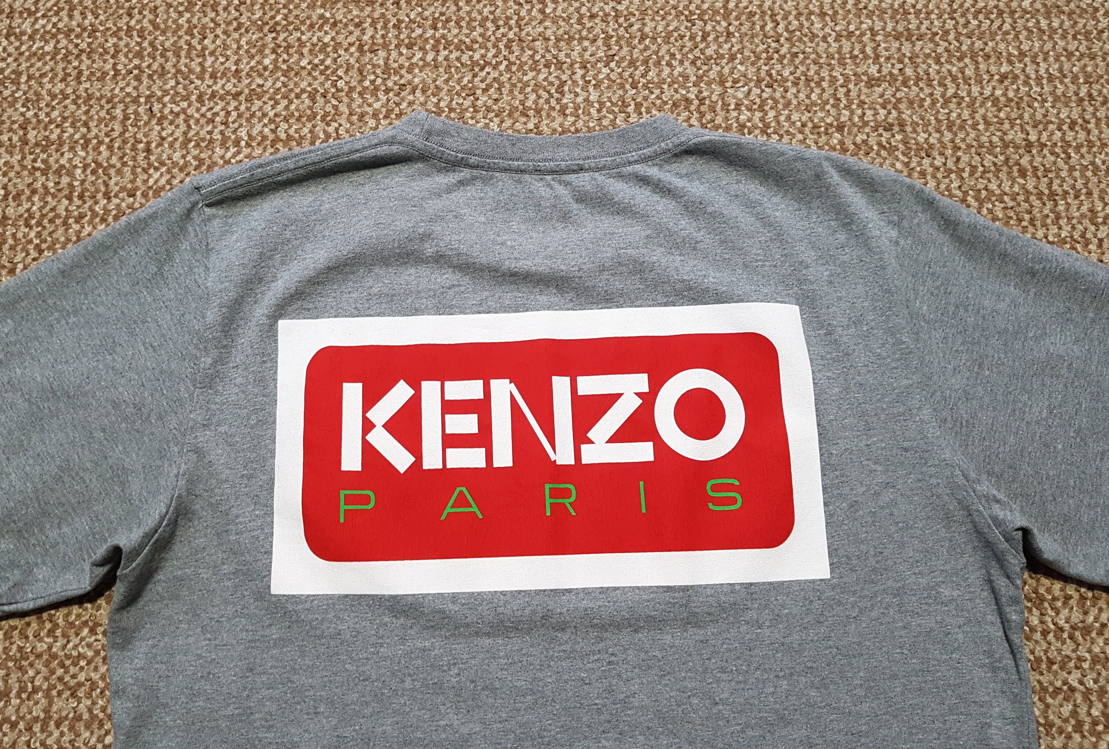 Kenzo Kenzo Paris Men's Grey Cotton T-Shirt Tee Big Logo sz L Size US L / EU 52-54 / 3 - 6 Thumbnail