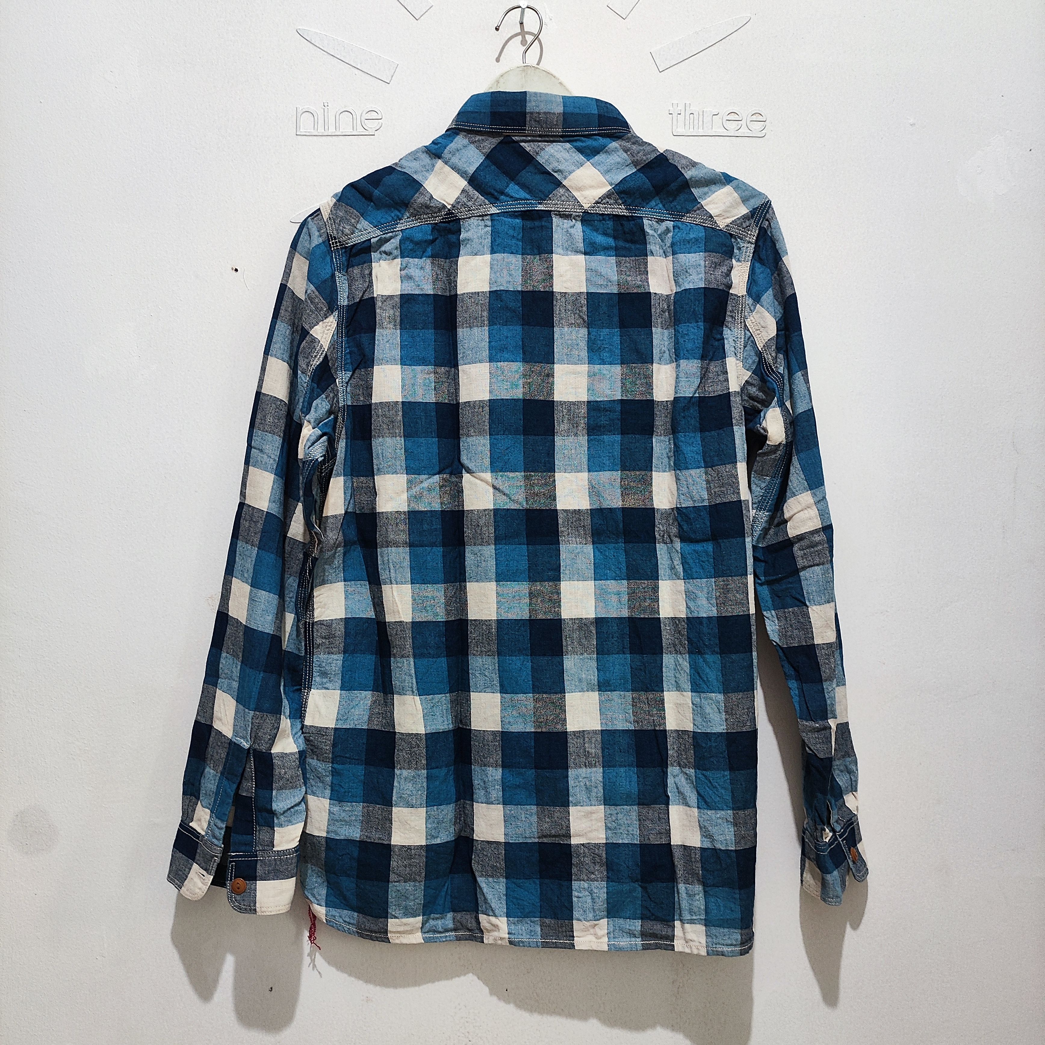 Vintage Vtg flannel chambray Size US L / EU 52-54 / 3 - 2 Thumbnail