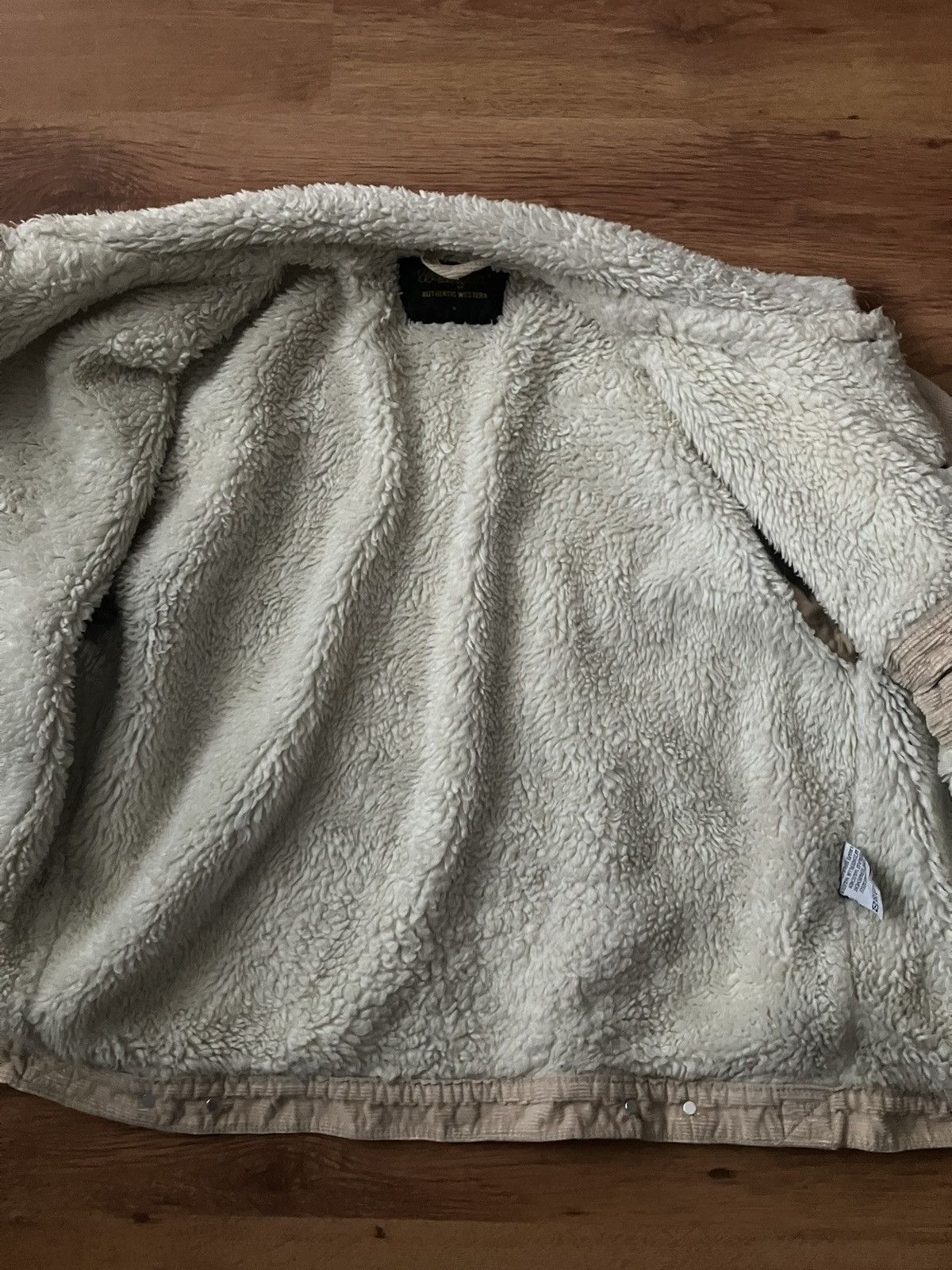 Vintage × Wrangler Beige Warm Wrangler Sherpa Jacket Winter Corduroy Vintage Size M / US 6-8 / IT 42-44 - 3 Thumbnail