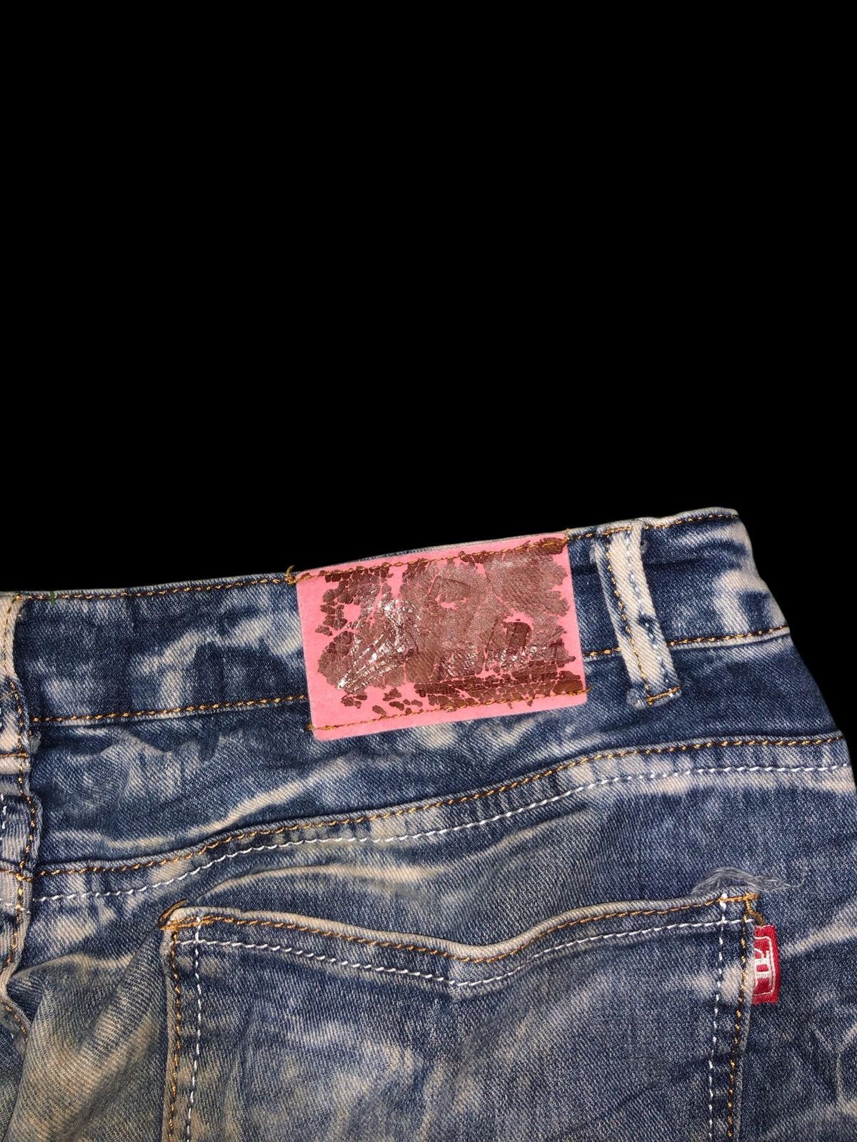 Designer × Japanese Brand × Vintage ❤️‍🔥RARE ICE POINT EMBROIDERED LOGO ACID WASH DESIGN DENIM❤️‍🔥 Size US 36 / EU 52 - 6 Thumbnail