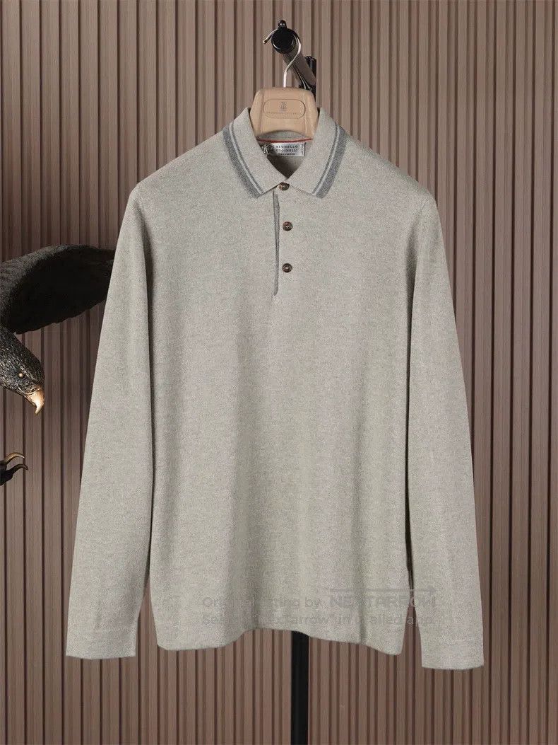 Brunello Cucinelli Brunello Cucinelli Cashmere Polo Shirt Size US M / EU 48-50 / 2 - 1 Thumbnail