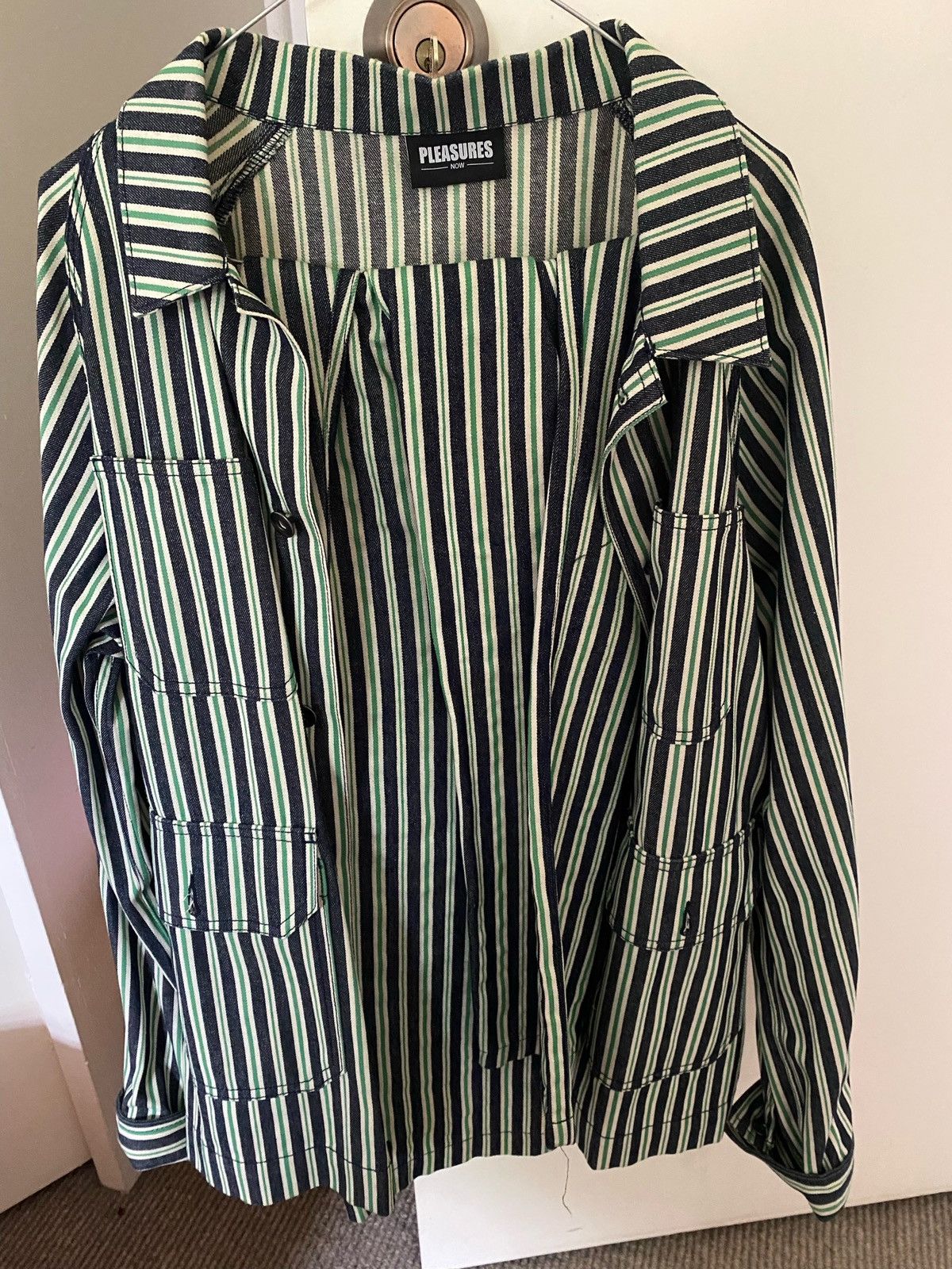 Pleasures Pleasures denim pinstripe set Size US L / EU 52-54 / 3 - 1 Thumbnail