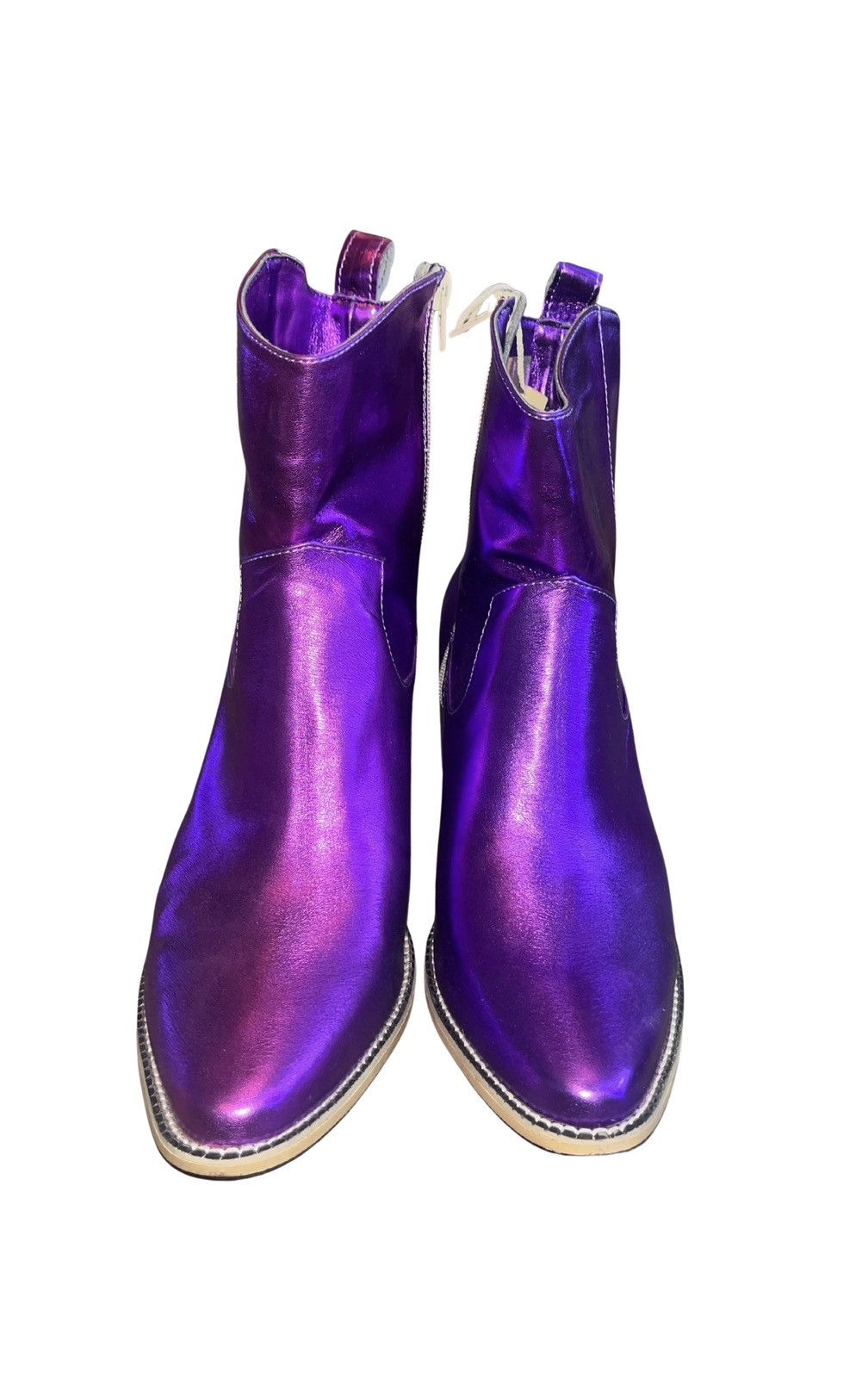 Other Handmade metallic purple boots Size US 10 / IT 40 - 2 Thumbnail