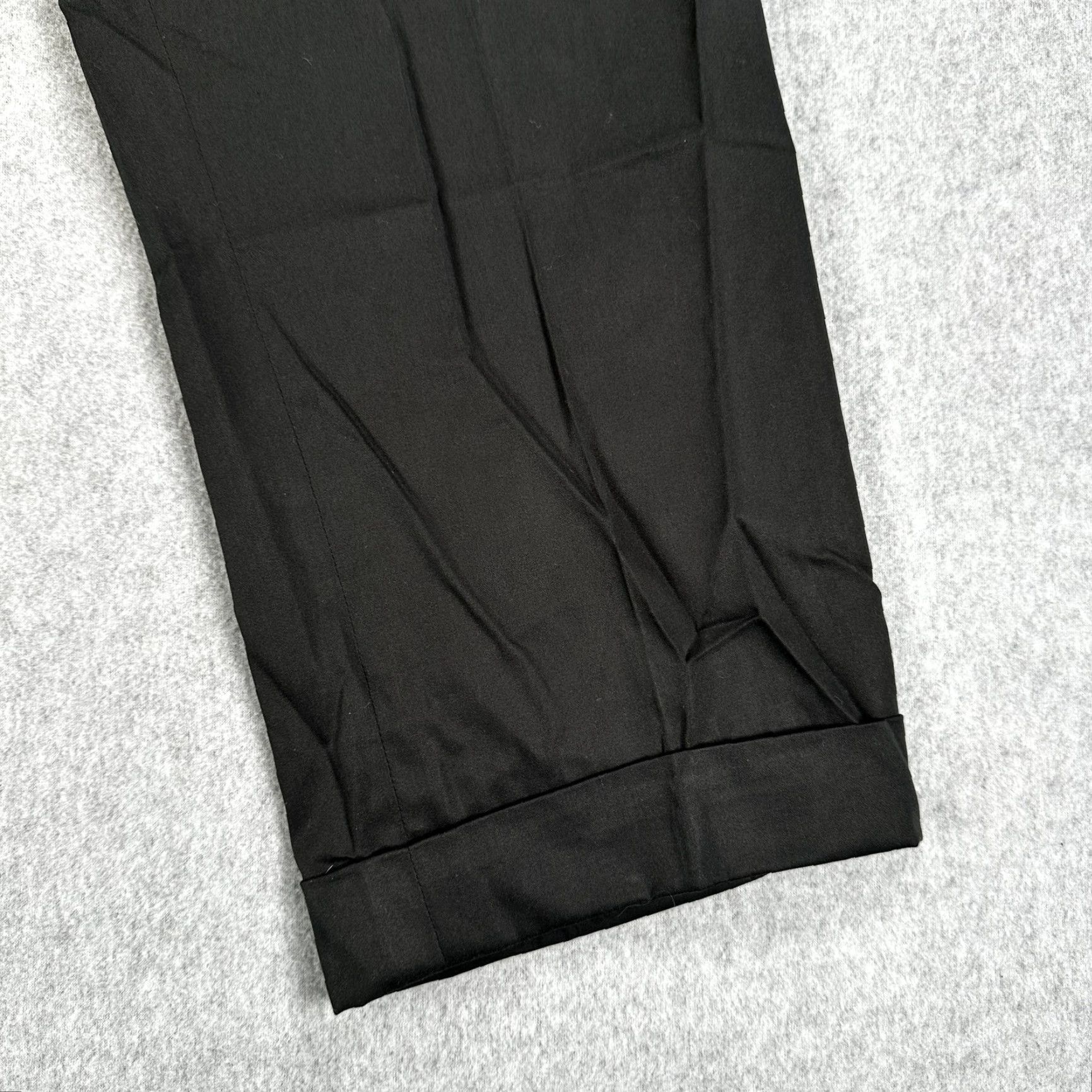 Brioni Brioni Cannes Dress Pants Mens 36x27 Black Pleated Front Straight Leg Trousers Size US 36 / EU 52 - 2 Thumbnail