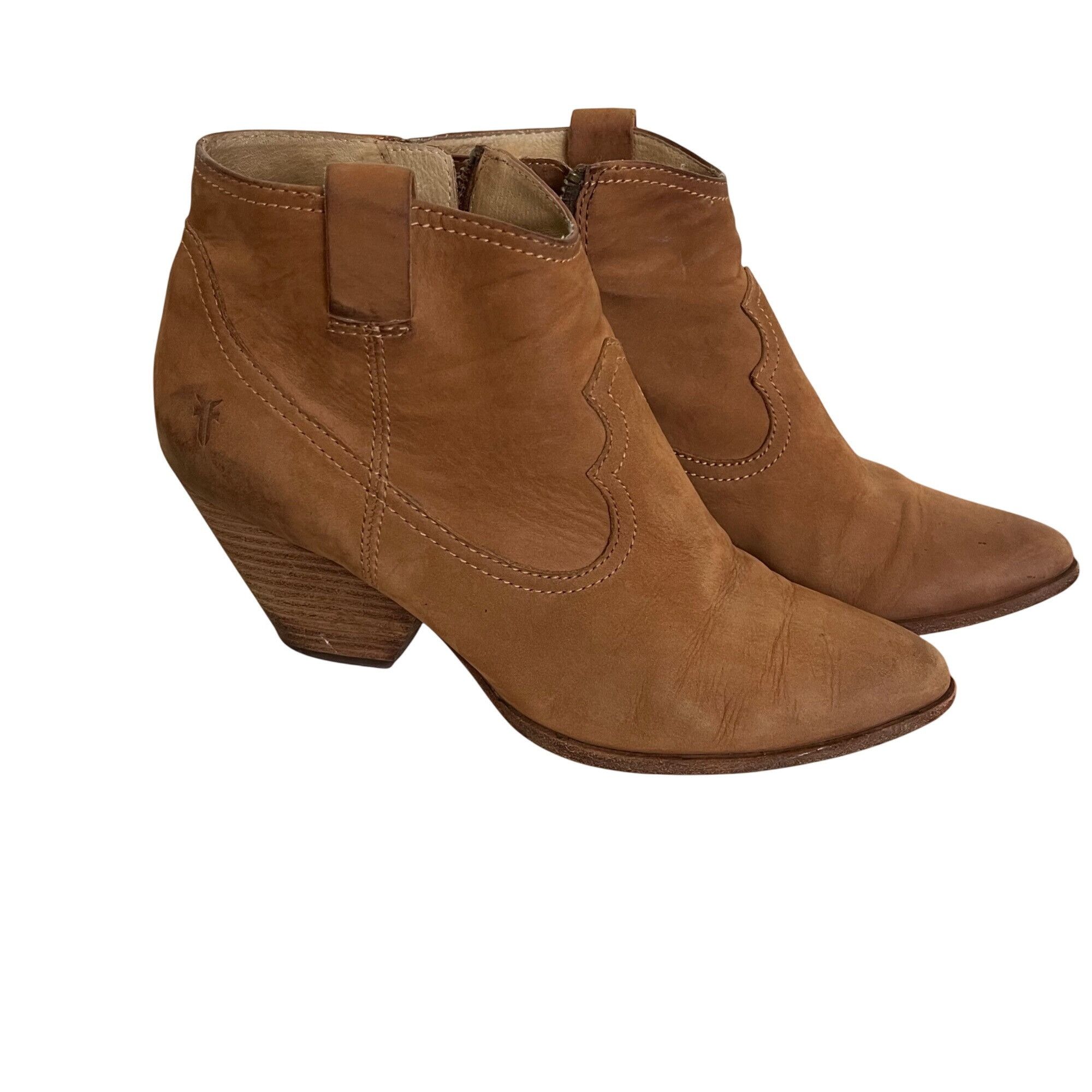 Frye Frye Womens Boots Size 8.5 Tan Reina Ankle Size US 8.5 / IT 38.5 - 2 Thumbnail