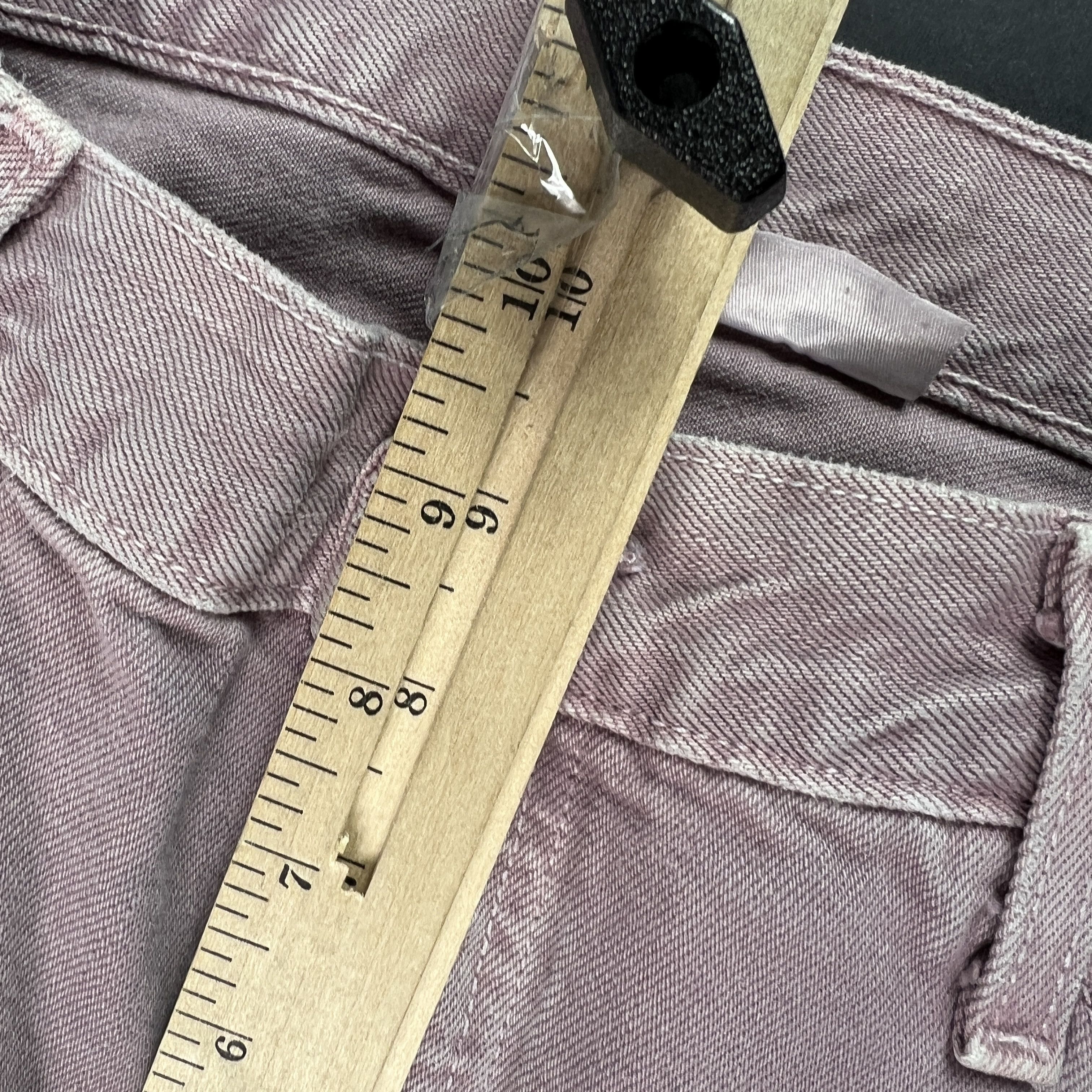 Levi's Y2K Levis Jeans Mid Rise Ankle Straight Purple Raw Hem Denim Size 29" - 23 Thumbnail