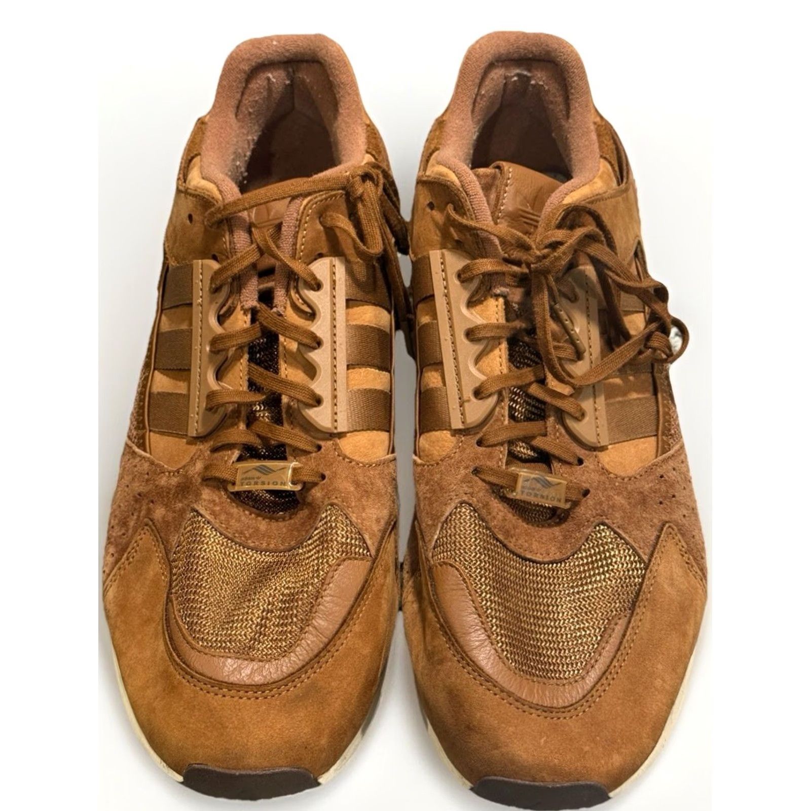 Adidas Adidas Originals ZX 10000 Sneaker GX7576 Mens Size 14 Brown Suede 2021 Athletic Low Top Shoes Size US 14 / EU 47 - 4 Thumbnail