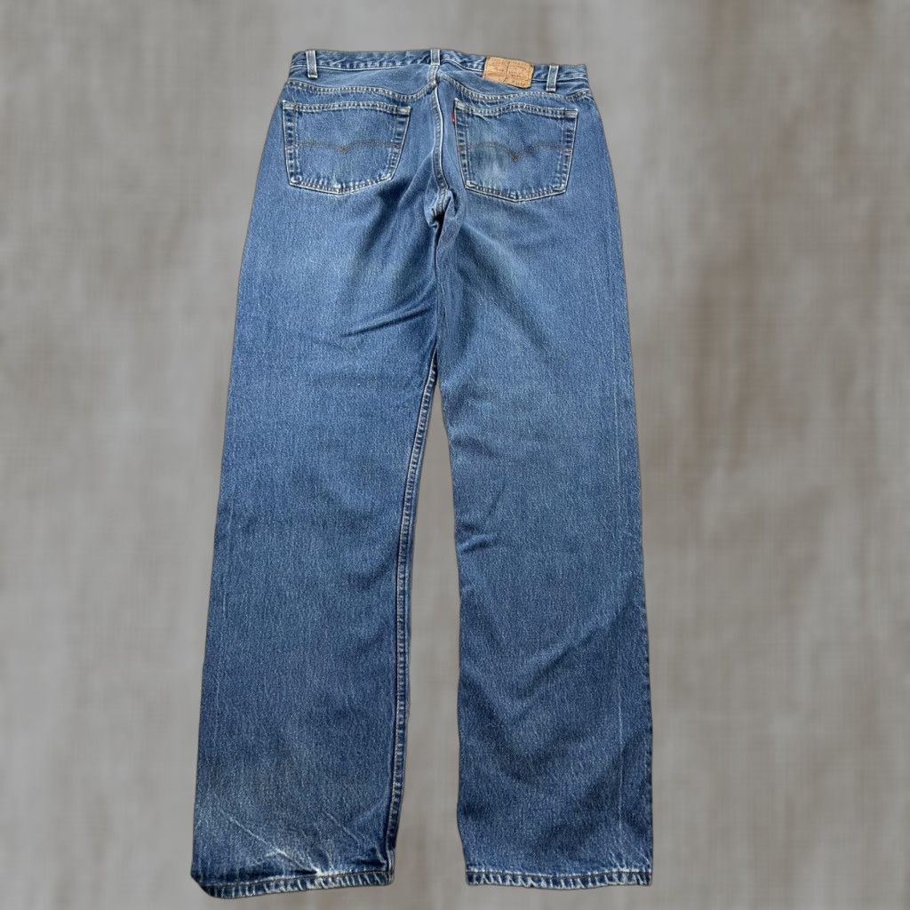 Levi's VINTAGE Levi's 501 Jeans Straight Dark Wash Button Fly Mens 36x33.5 80s USA Made Denim Cotton Pockets Leather Patch Mens Size US 36 / EU 52 - 1 Thumbnail