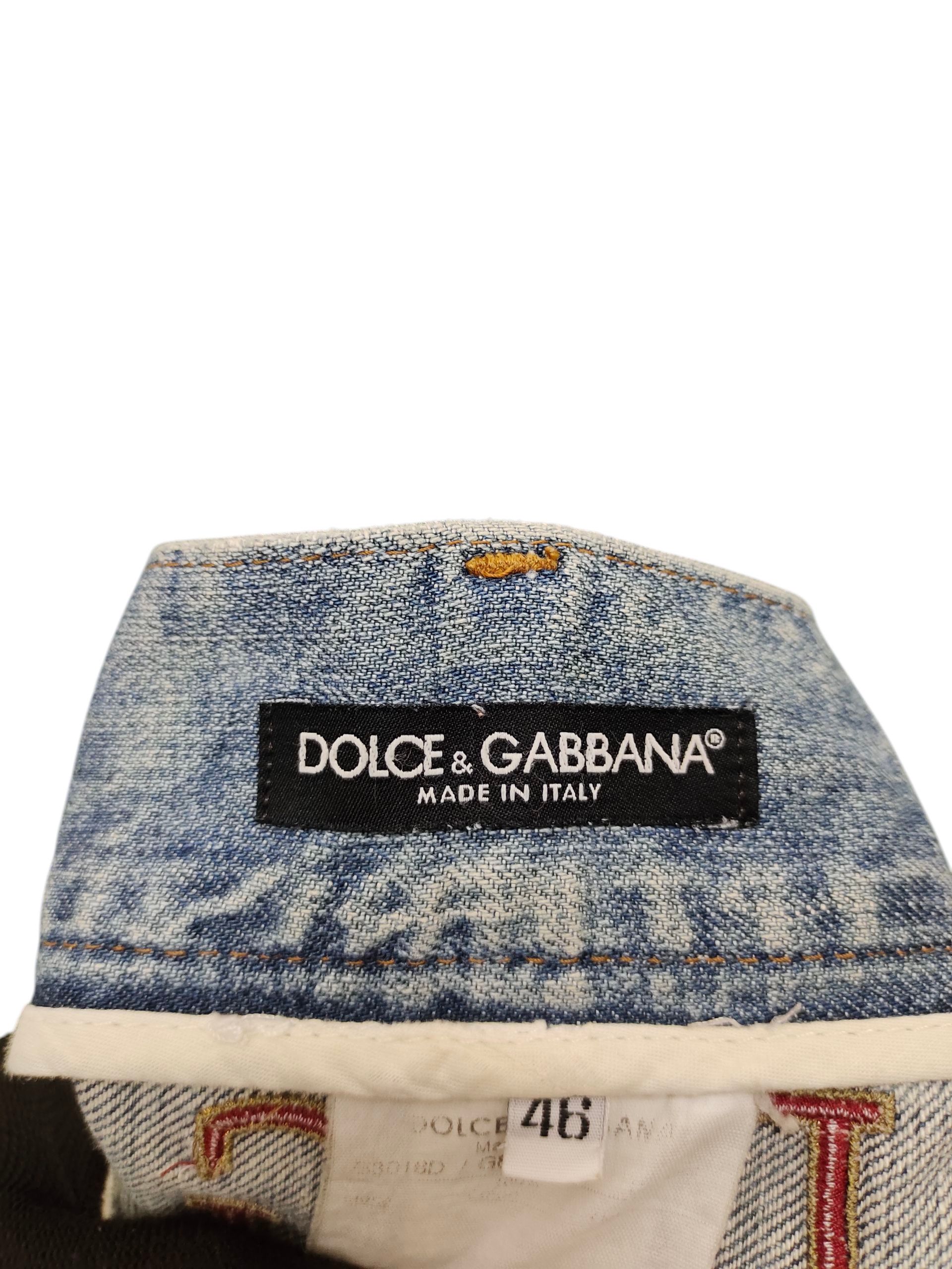 Dolce & Gabbana Vintage 90s Dolce & Gabbana Clawmark Distress Denim Jeans Size US 33 - 10 Thumbnail