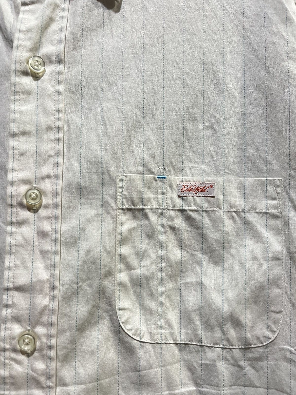 Ecko Unltd. Ecko Unltd. World Famous Hip Hop Striped Shirt Y2K Size US XL / EU 56 / 4 - 3 Thumbnail