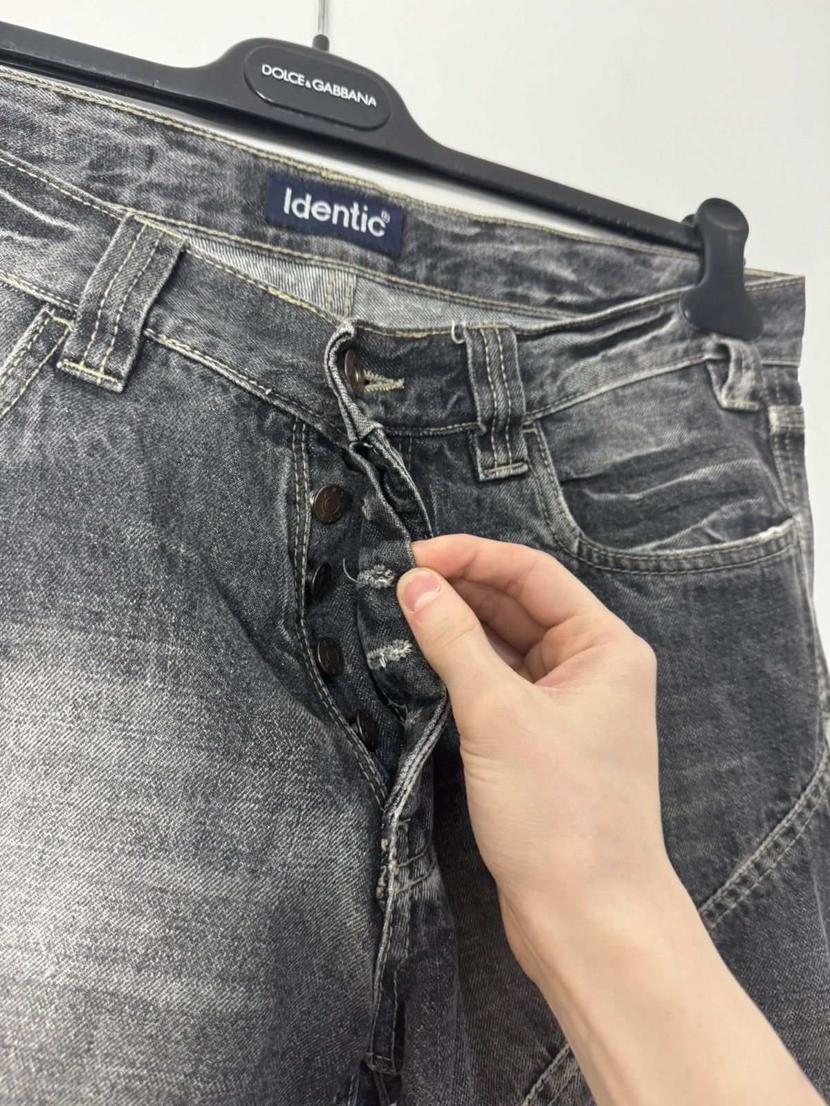 Japanese Brand Japanese Style Panelled Vintage Denim Jeans Avant Garde Size US 33 - 10 Thumbnail