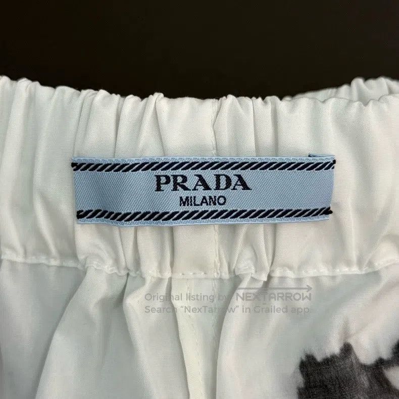 Prada Prada Black and white ink cloth triangle label shorts Size 24" / US 00 / IT 34 - 5 Thumbnail