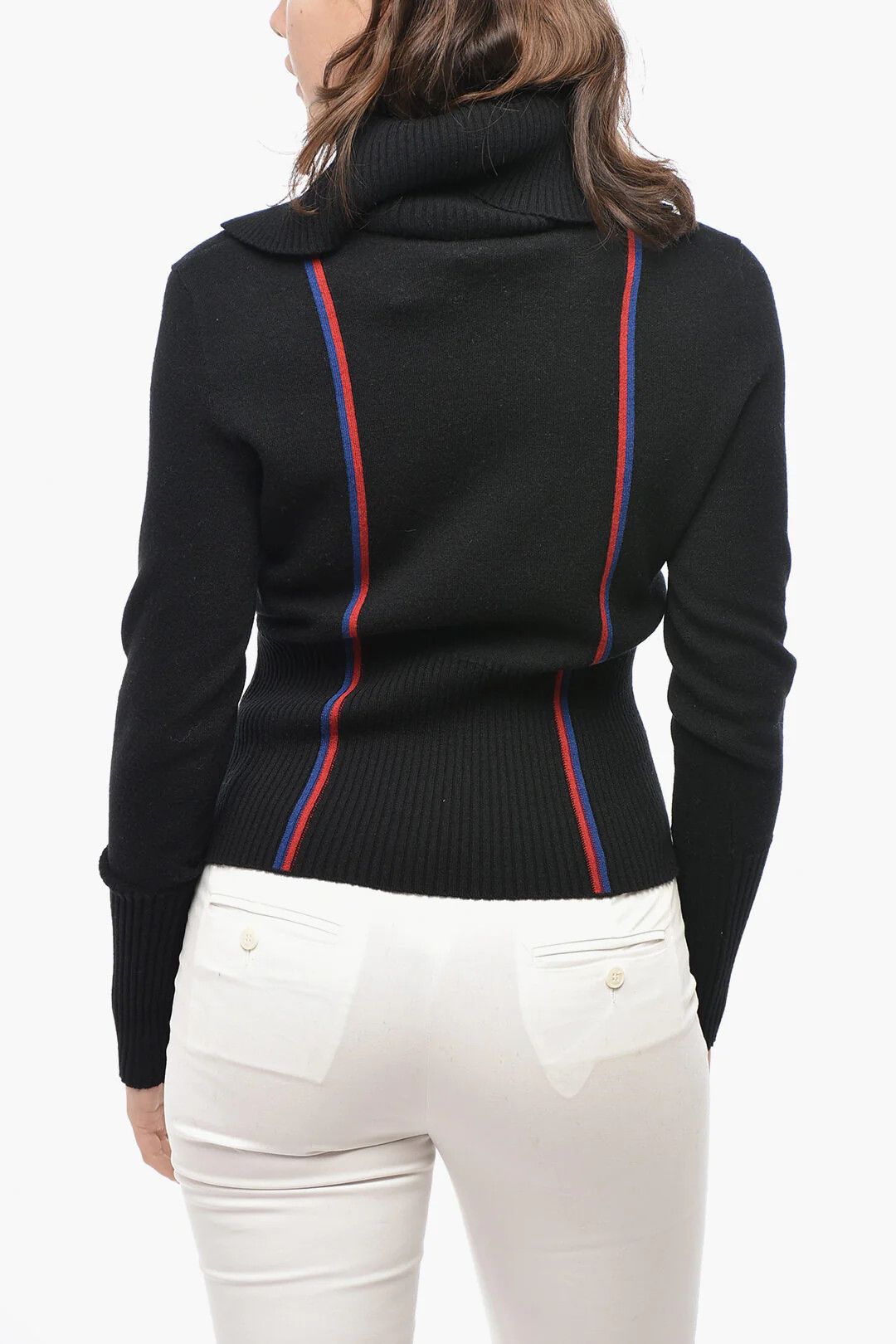 Dior o1mm0326 Wool Turtleneck Sweater in Black Size XS / US 0-2 / IT 36-38 - 2 Thumbnail