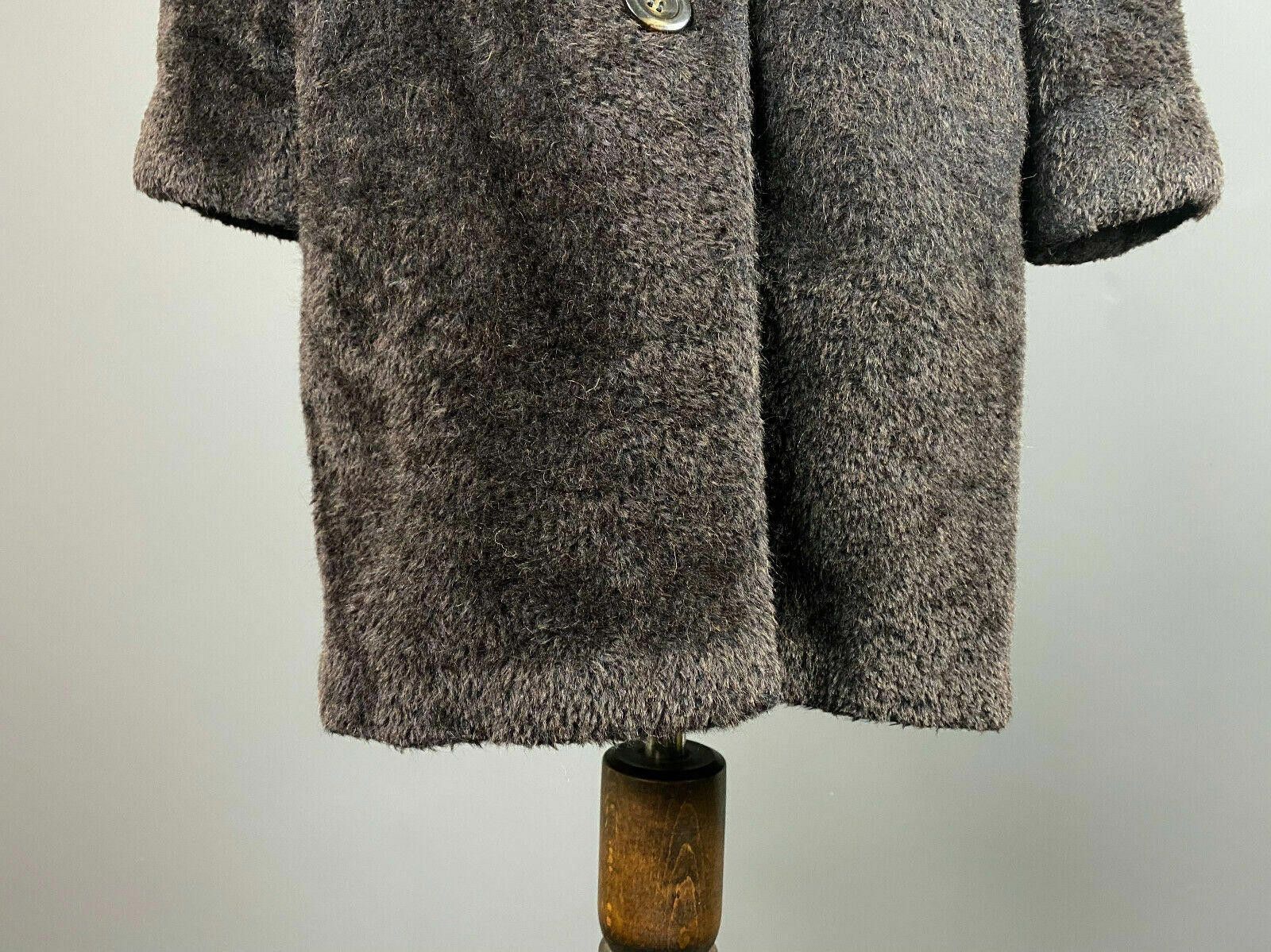 Designer Max Mara Brown Alpaca Wool Over Coat Size US 8 GB 10 Size M / US 6-8 / IT 42-44 - 3 Thumbnail