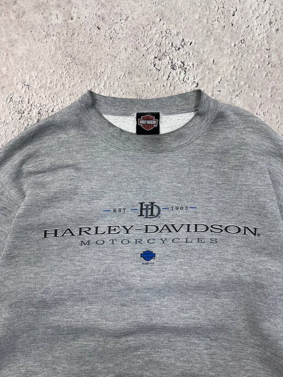 Harley Davidson × Vintage Crazy Vintage 90s Harley Davidson Sweatshirt Heavyweight Size US L / EU 52-54 / 3 - 2 Thumbnail