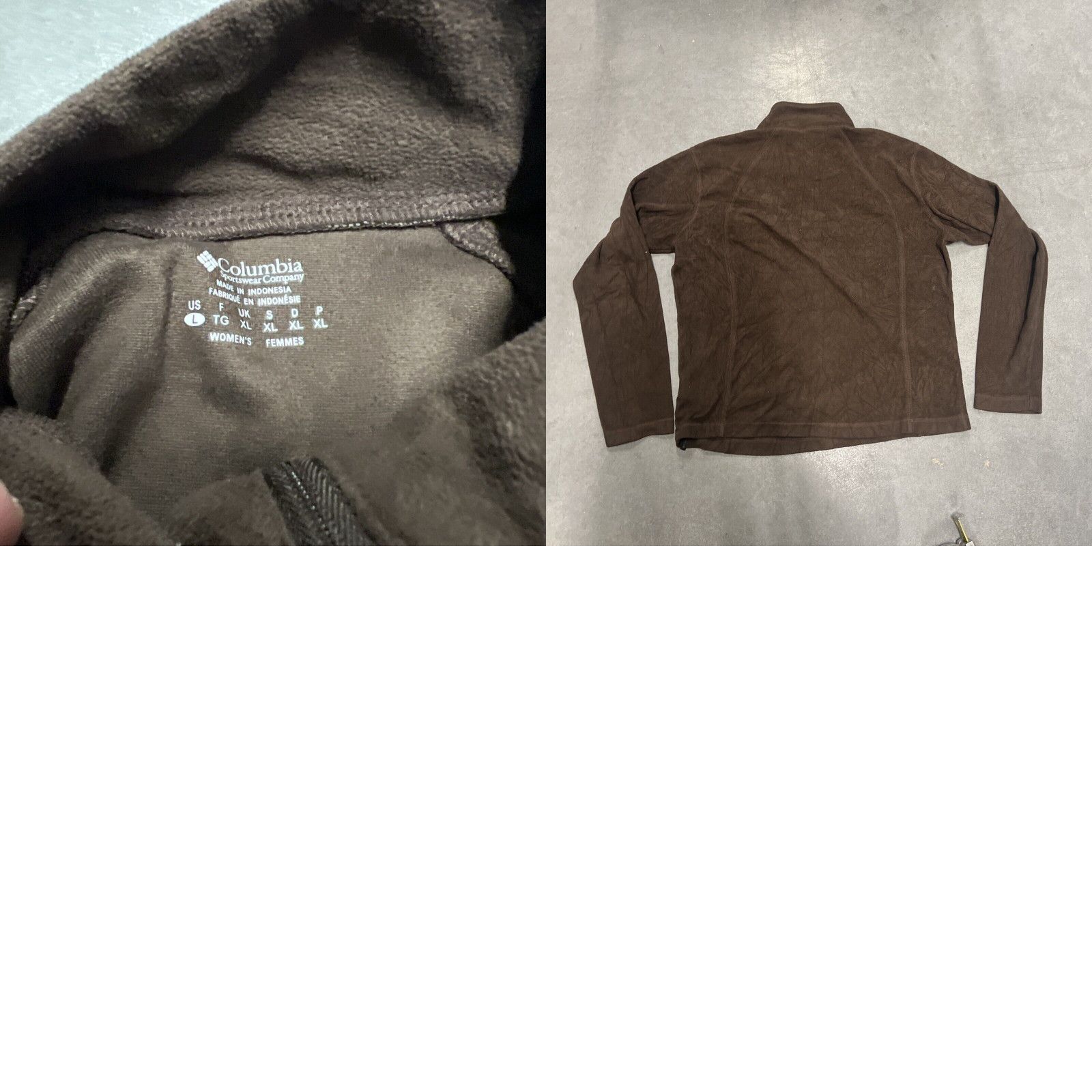Vintage Columbia Sport Wear Company Womens 1/4 Zip Pullover Brown Size L Size L / US 10 / IT 46 - 8 Thumbnail