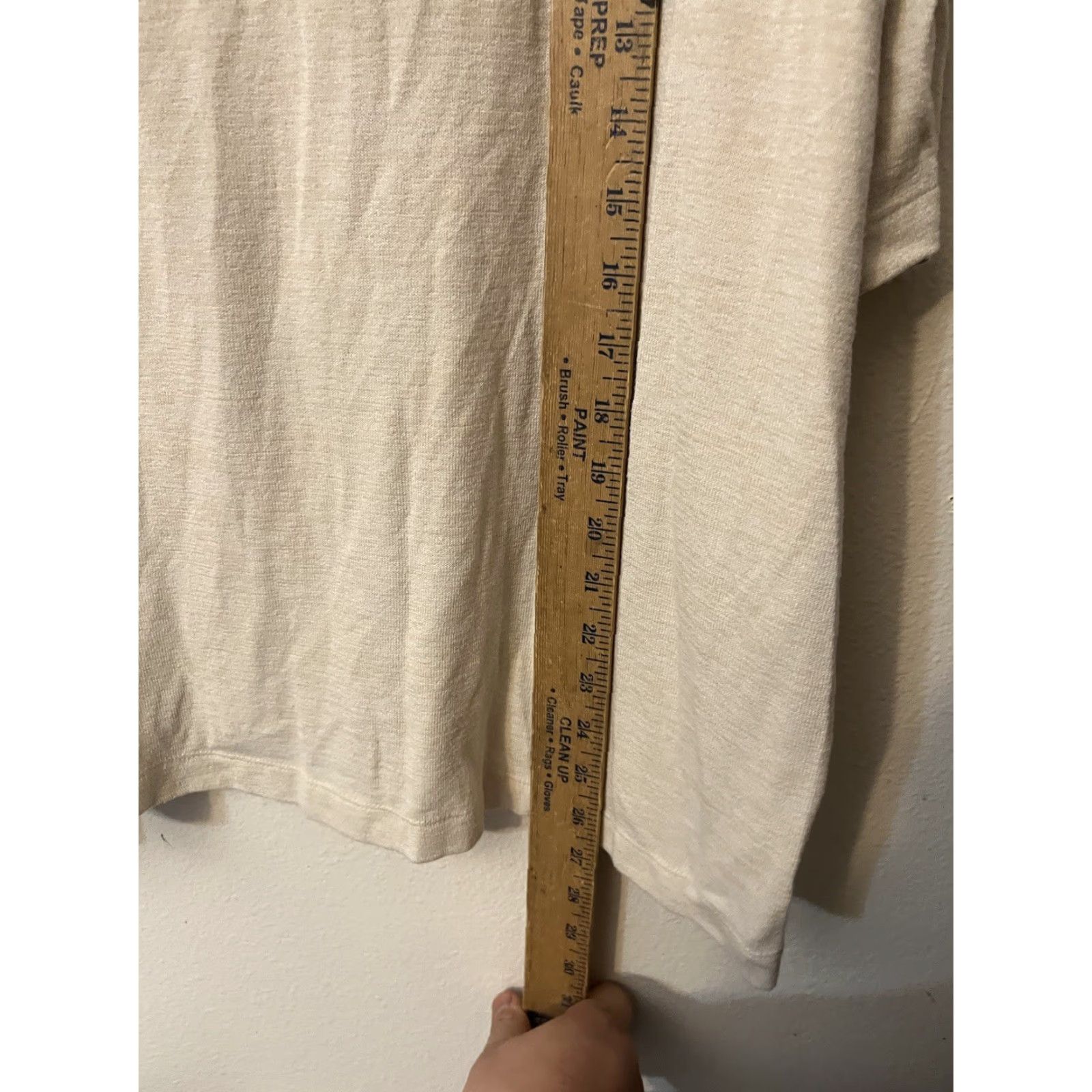 Gap Gap Beige Cowl Neck Top Shirt Dolman Sleeve Short Sleeve Knit Blouse Regular Size L Women’s Everyday Casual Slits EUC Size L / US 10 / IT 46 - 4 Thumbnail