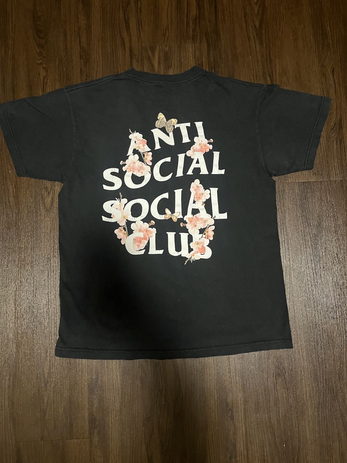 Anti Social Social Club ASSC Cherry Blossom Butterfly Tee Black (M) Size US M / EU 48-50 / 2 - 1 Thumbnail