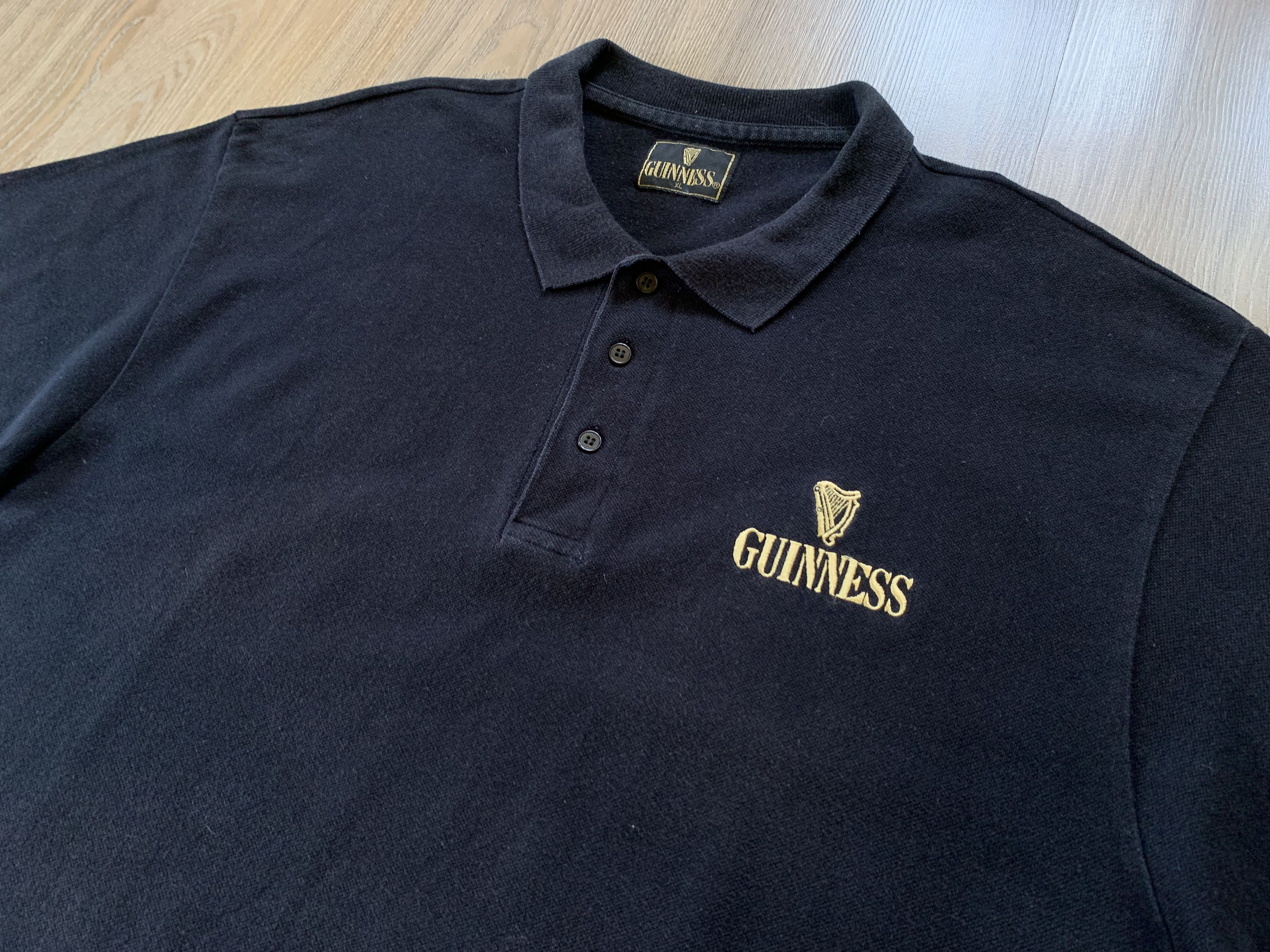Vintage Vintage Guinness Beer Cotton Black Polo Shirt Size US XL / EU 56 / 4 - 4 Thumbnail