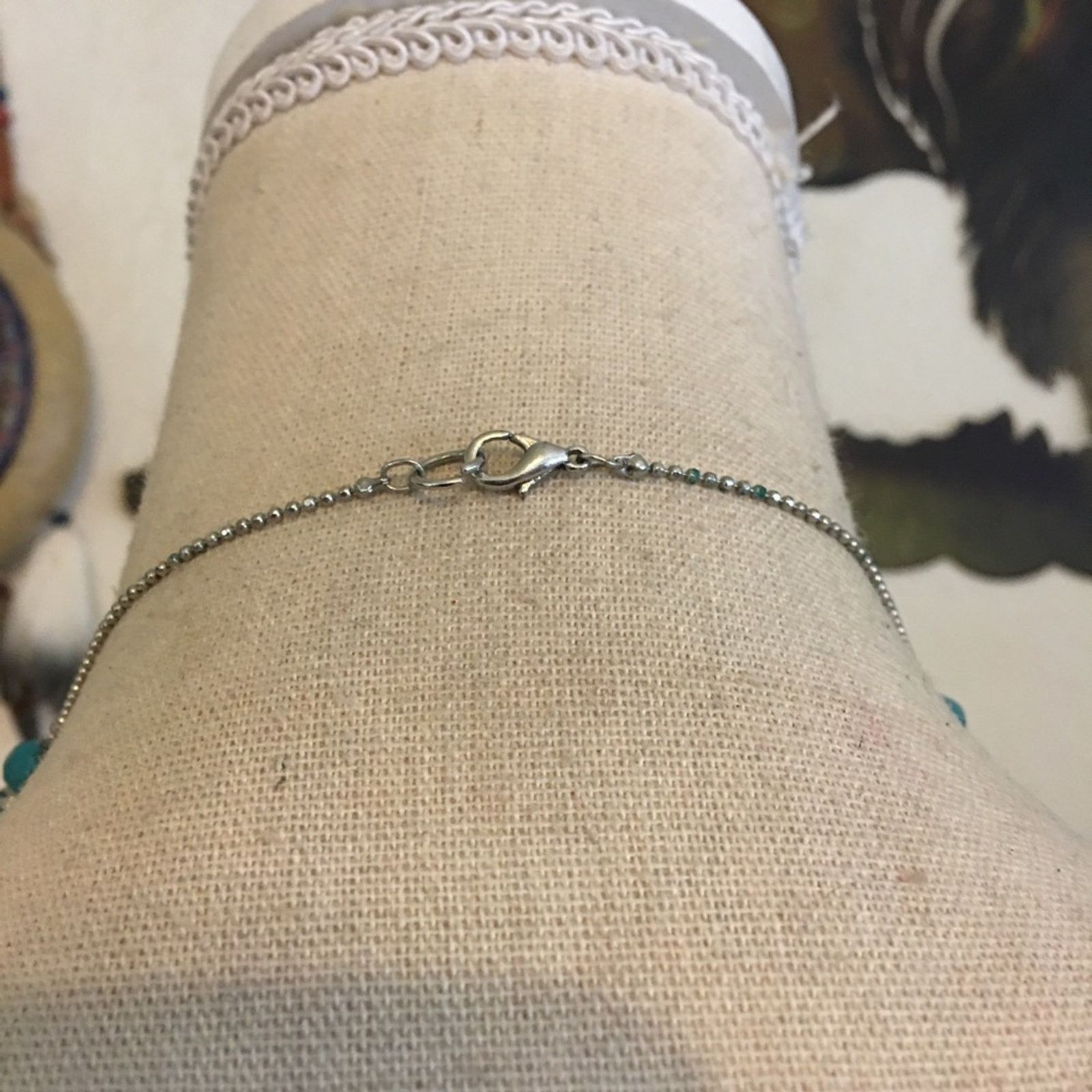Jewelry Faux turquoise beads silver ball chain necklace Size ONE SIZE - 5 Thumbnail