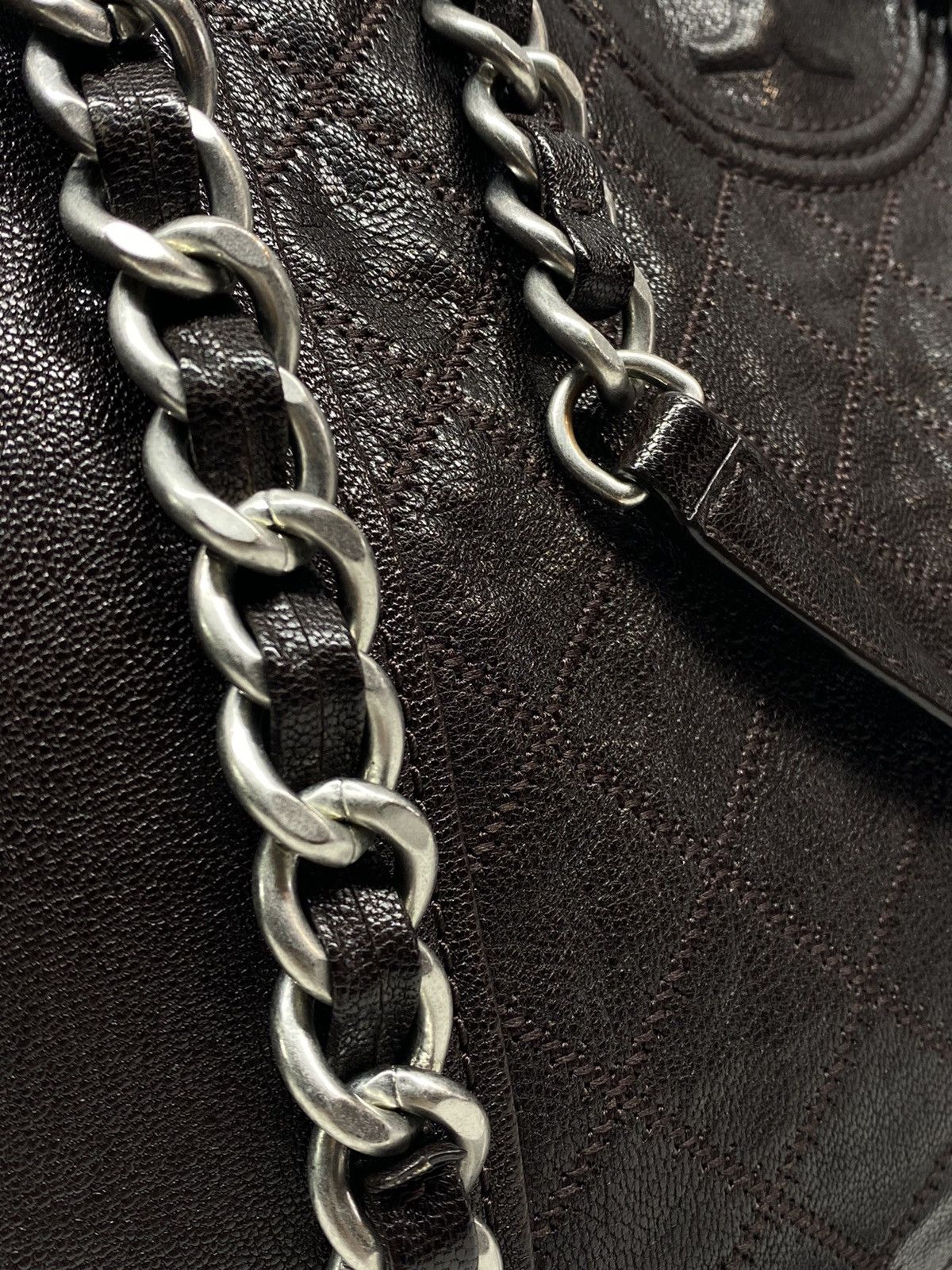Tory Burch 🔥 TORY BURCH QUILTED CHAIN BAG LEATHER Y2K LUXURY VIBES Size ONE SIZE - 7 Thumbnail