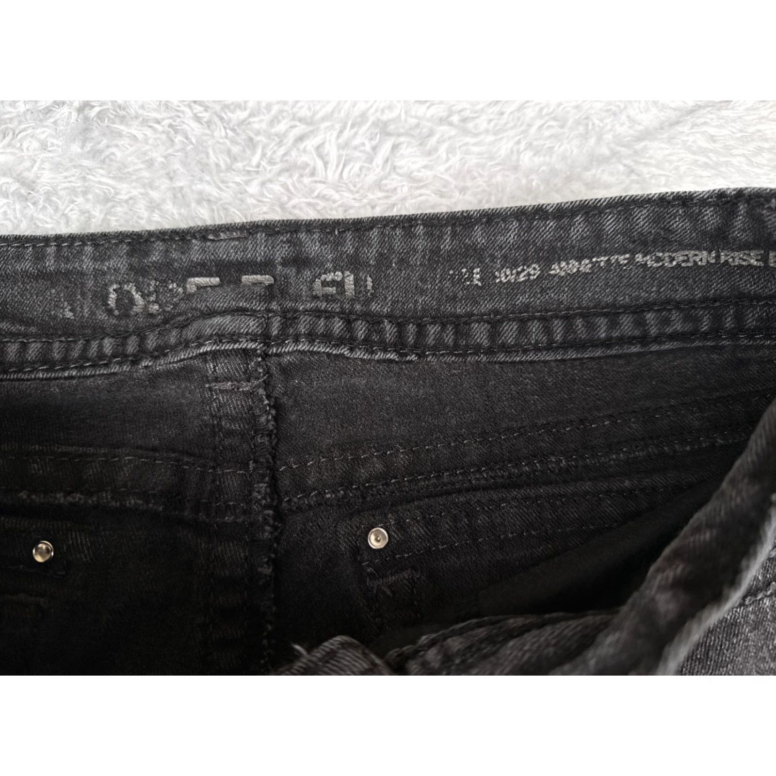 Vintage VINTAGE not applicable; proceed with optimized title: Code Bleu Jeans Women Bootcut Jeans Black 30x30 Regular Cotton Blend Denim 5-Pocket 10 Mid Rise Size 32" / US 10 / IT 46 - 6 Thumbnail