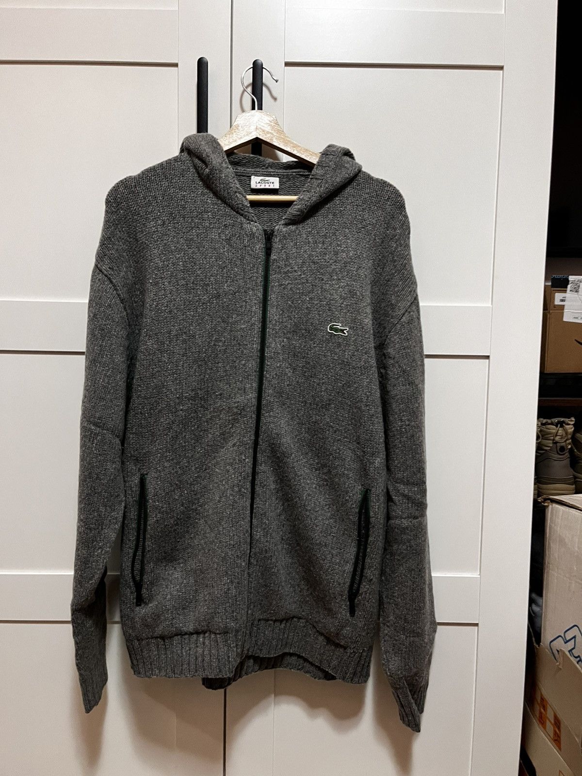 Lacoste Lacoste Knit Hoodie Jacket Size US L / EU 52-54 / 3 - 5 Thumbnail