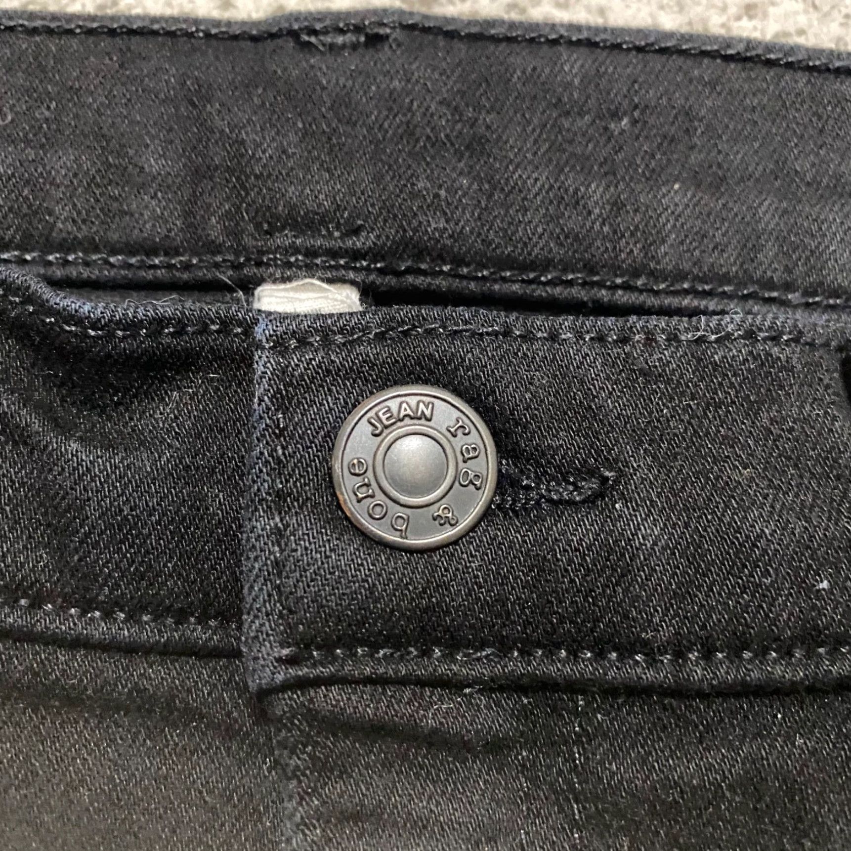 Rag & Bone rag & bone Jeans Capri Womens 29 Black Denim High Rise Slim 5-Pocket Style Vintage No - 29 Inseam 26 in United States Mens Womens Girls Size 29" - 4 Thumbnail