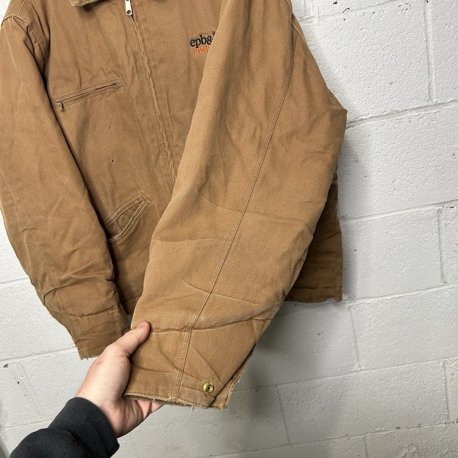 Other Vintage Tri-Mountain Quilted Detroit Style Jacket “Tan” Size US L / EU 52-54 / 3 - 12 Thumbnail