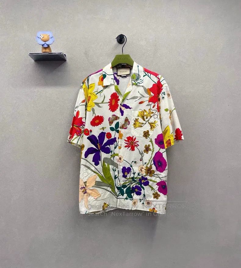 Gucci Gucci Floral shirt with short sleeves Size US S / EU 44-46 / 1 - 1 Thumbnail
