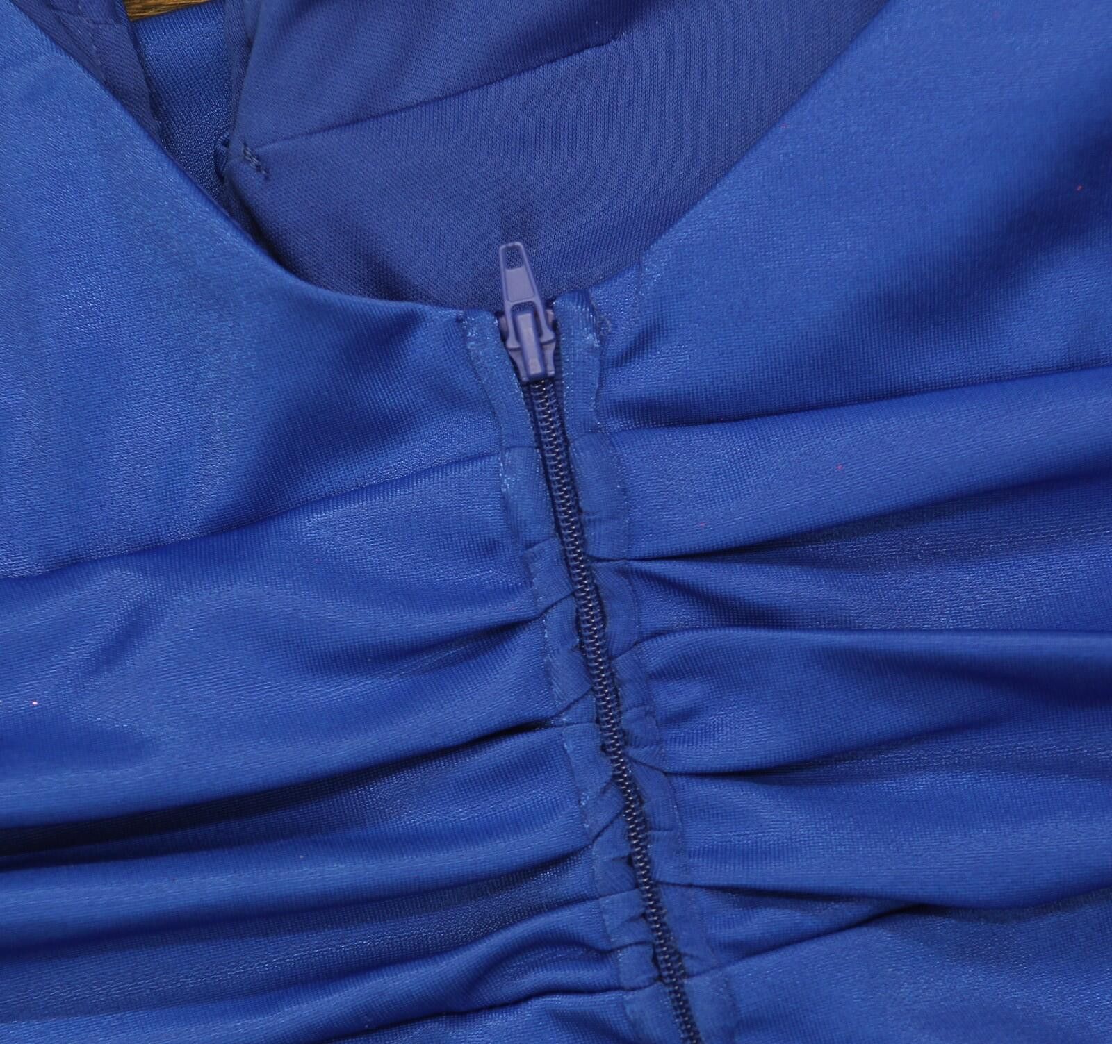 Other B. Darlin Slit Knit Bodycon Midi Dress Royal Slim Blue Xl Size XL / US 12-14 / IT 48-50 - 8 Thumbnail