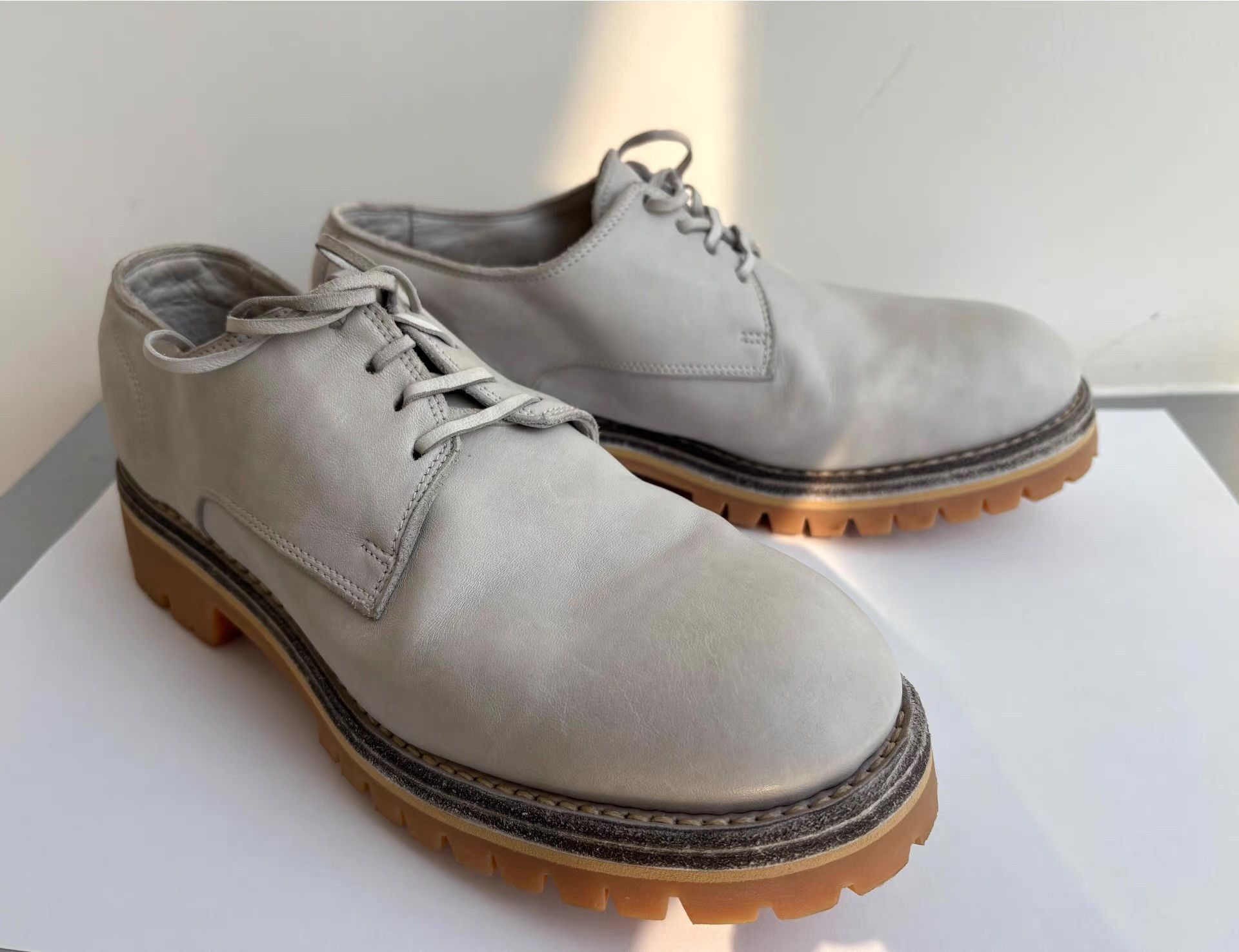 Guidi GUIDI 792V Men's Horse Leather Chunky Sole Derby Shoes Ｑ21 Size US 7 / EU 40 - 1 Thumbnail
