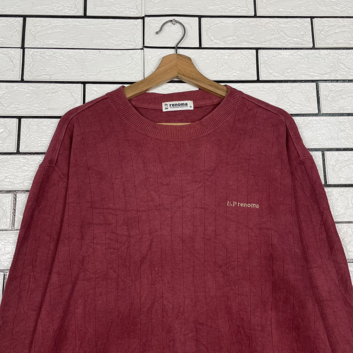 Renoma Up Renoma Crewneck Red Sweatshirt Size US M / EU 48-50 / 2 - 2 Thumbnail