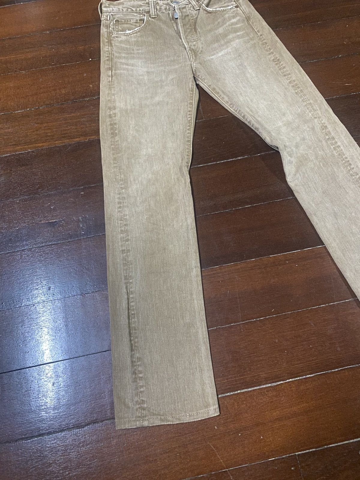 Full Count & Co. Rare fullcount 1280 k slim Straight Denim Jeans brown faded Size US 29 - 3 Thumbnail