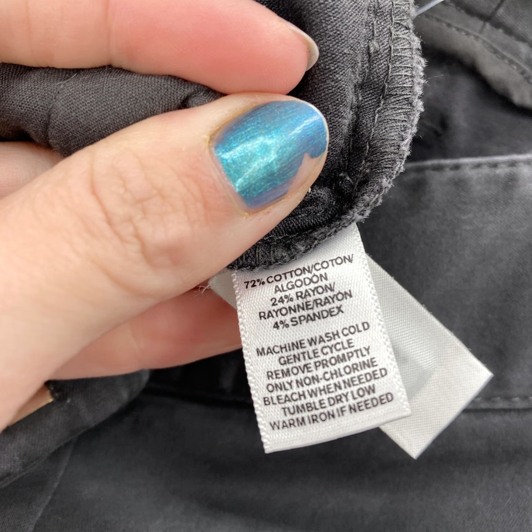 Loft LOFT Ann Taylor Pants Womens 8 Gray Marisa Skinny Ankle Stretch Sateen Chino Size 30" / US 8 / IT 44 - 7 Thumbnail