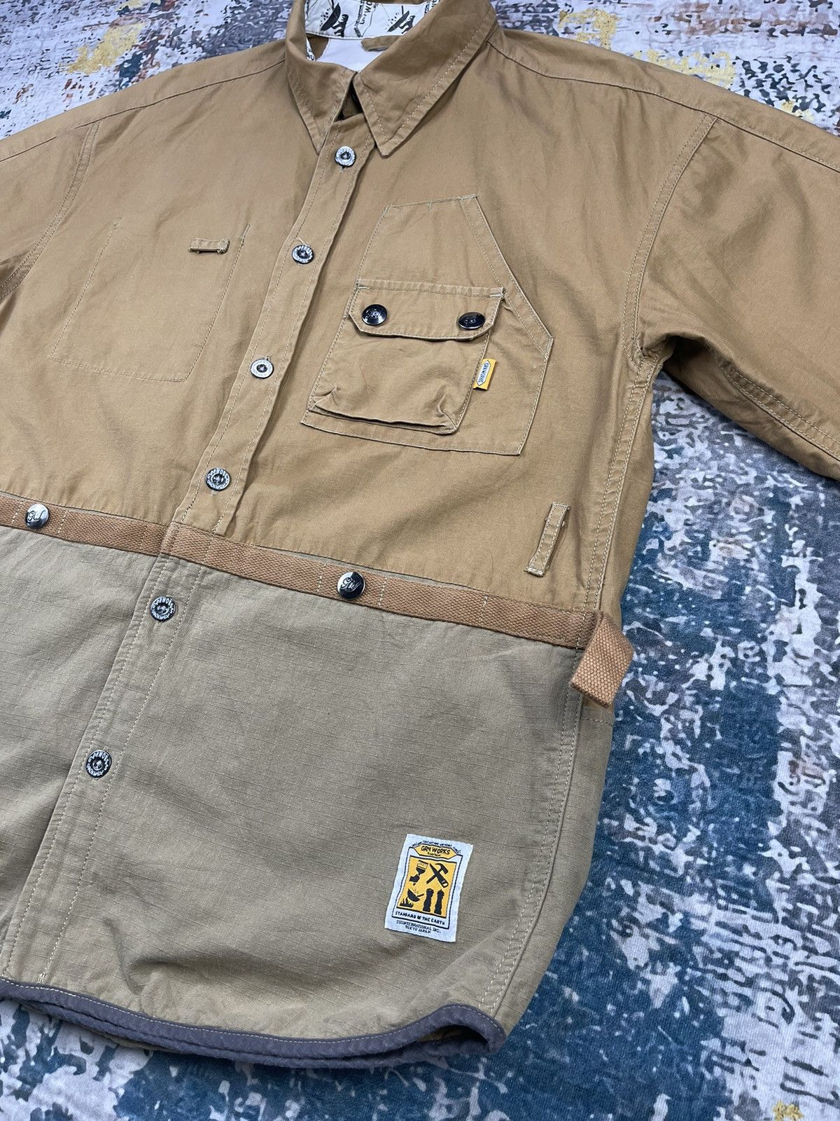 GRN GRN Works Cube Sugar Multi Tactical Pockets Workshirt Size US M / EU 48-50 / 2 - 4 Thumbnail