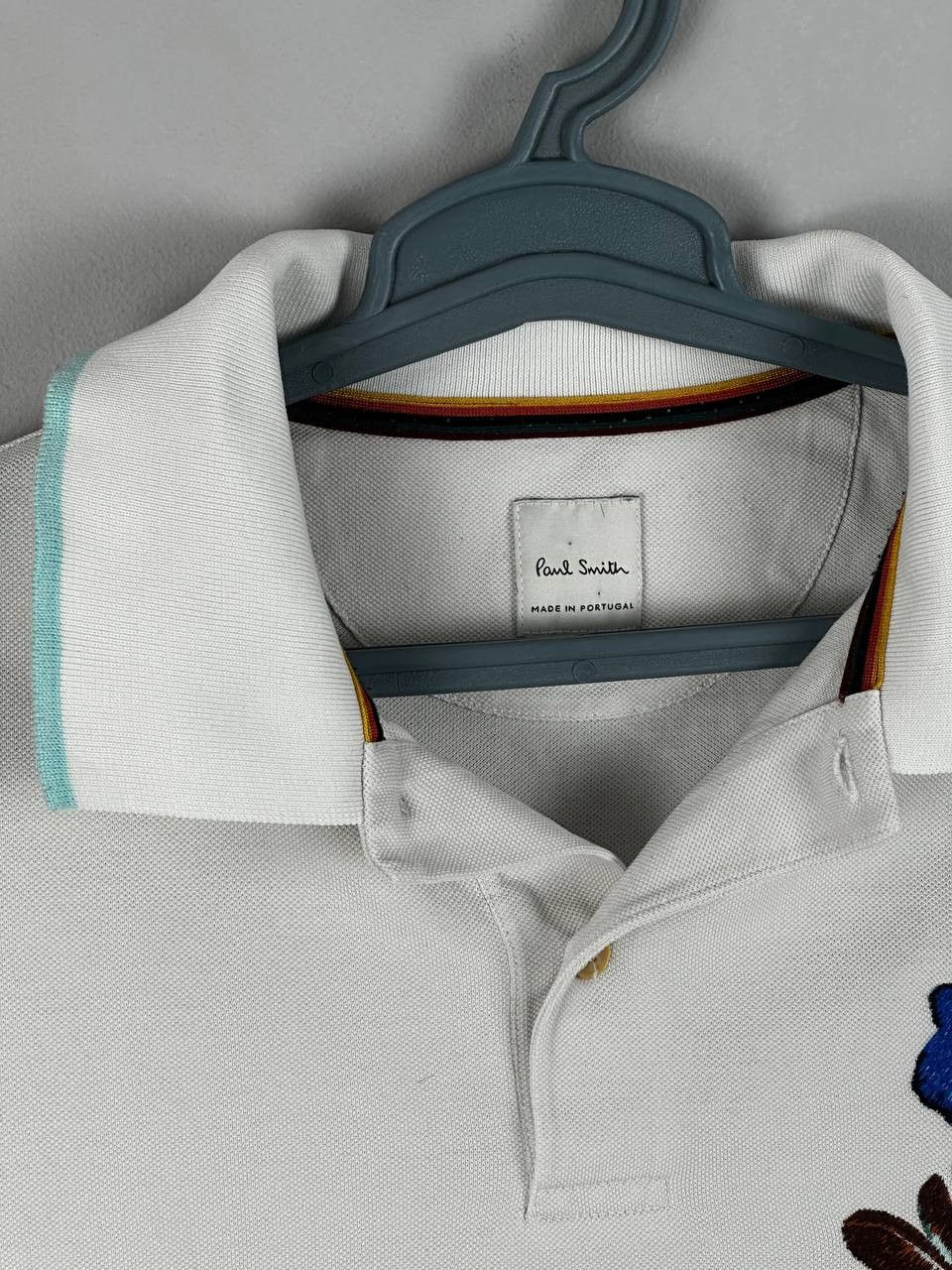 Paul Smith Paul Smith Luxury Flower Embroidery Polo T Shirt Size US M / EU 48-50 / 2 - 5 Thumbnail