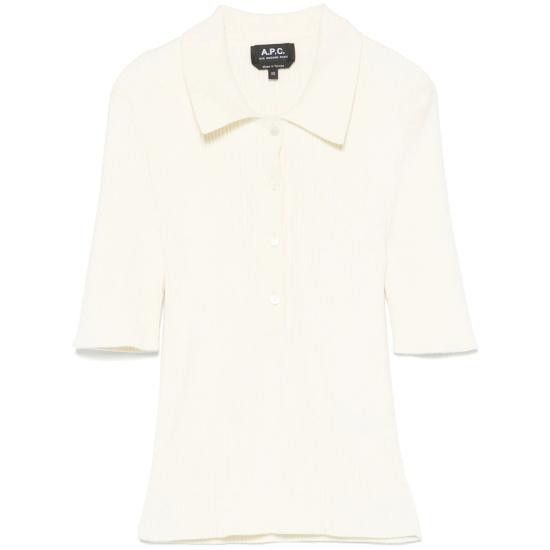 A.P.C. Women Polo Shirts COGDK F23216 AAC WHITE
