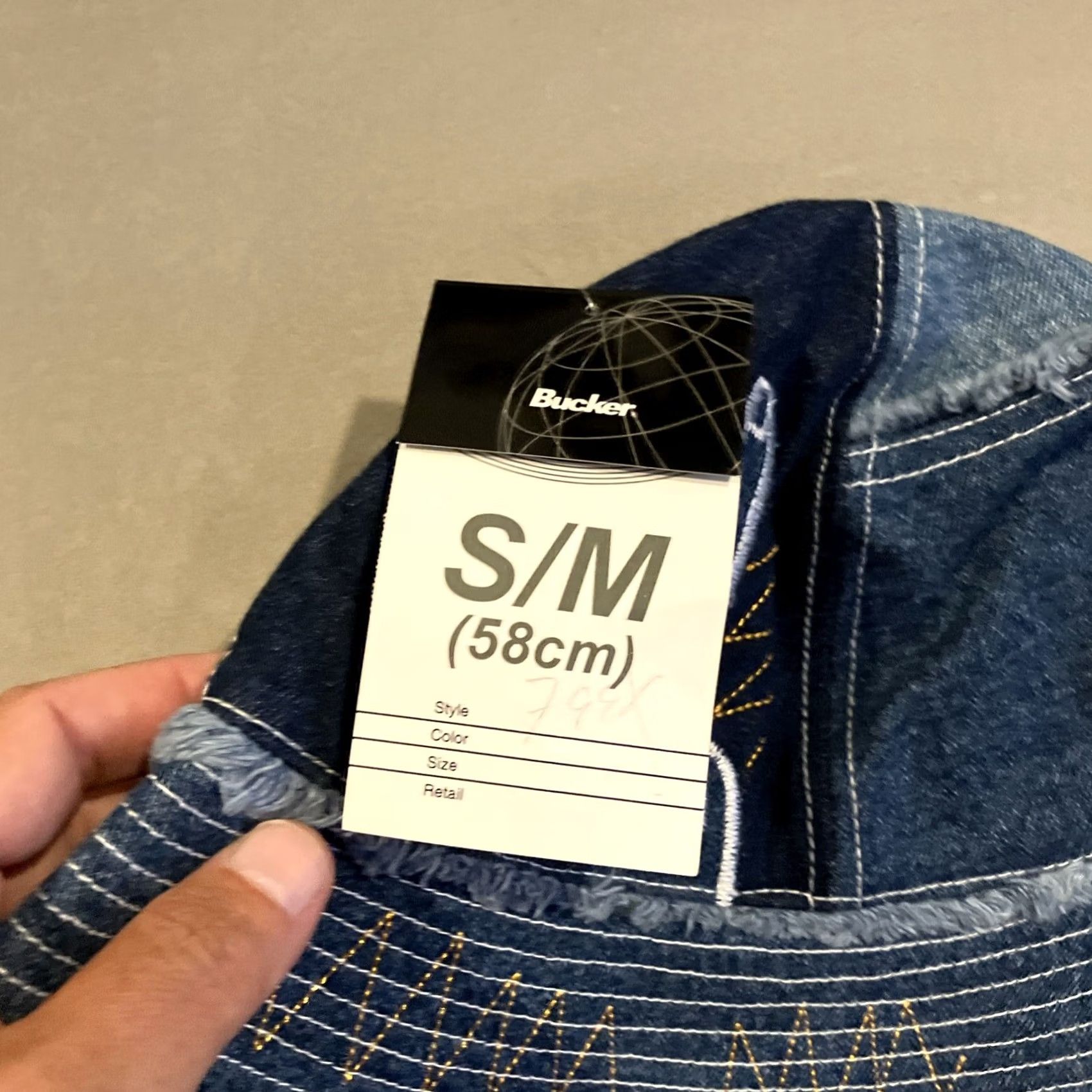 Denime Bucker Jeans JNCO Denim Mashup Embroidered Bucket Hat Size S/M NWT RARE Size US 29 - 3 Thumbnail