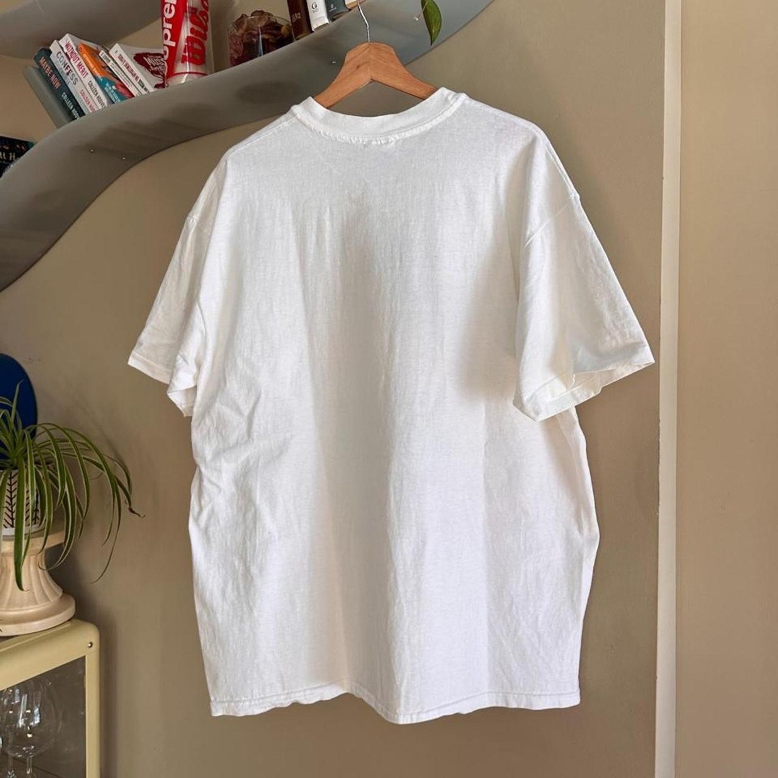 Hanes × Vintage White Race Social Tee Size US XL / EU 56 / 4 - 5 Thumbnail