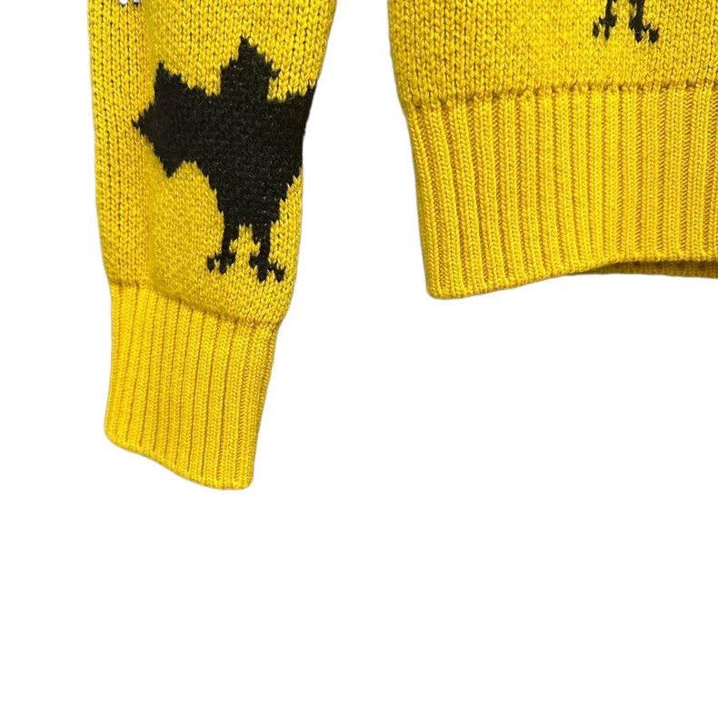 Gucci Gucci Bat pattern yellow wool sweater Size US XS / EU 42 / 0 - 3 Thumbnail
