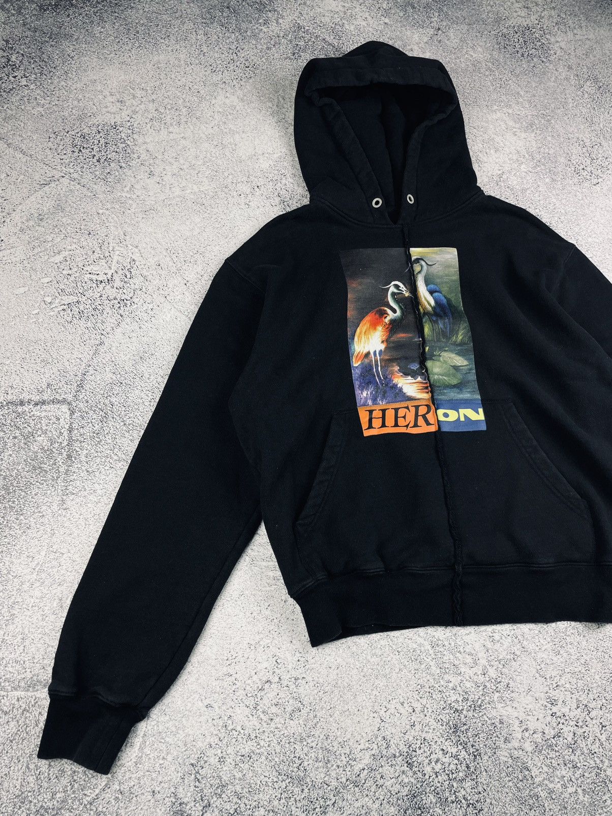 Heron Preston Rare! HERON PRESTON Split Herons Graphic Hoodie Black Size S Size US S / EU 44-46 / 1 - 2 Thumbnail